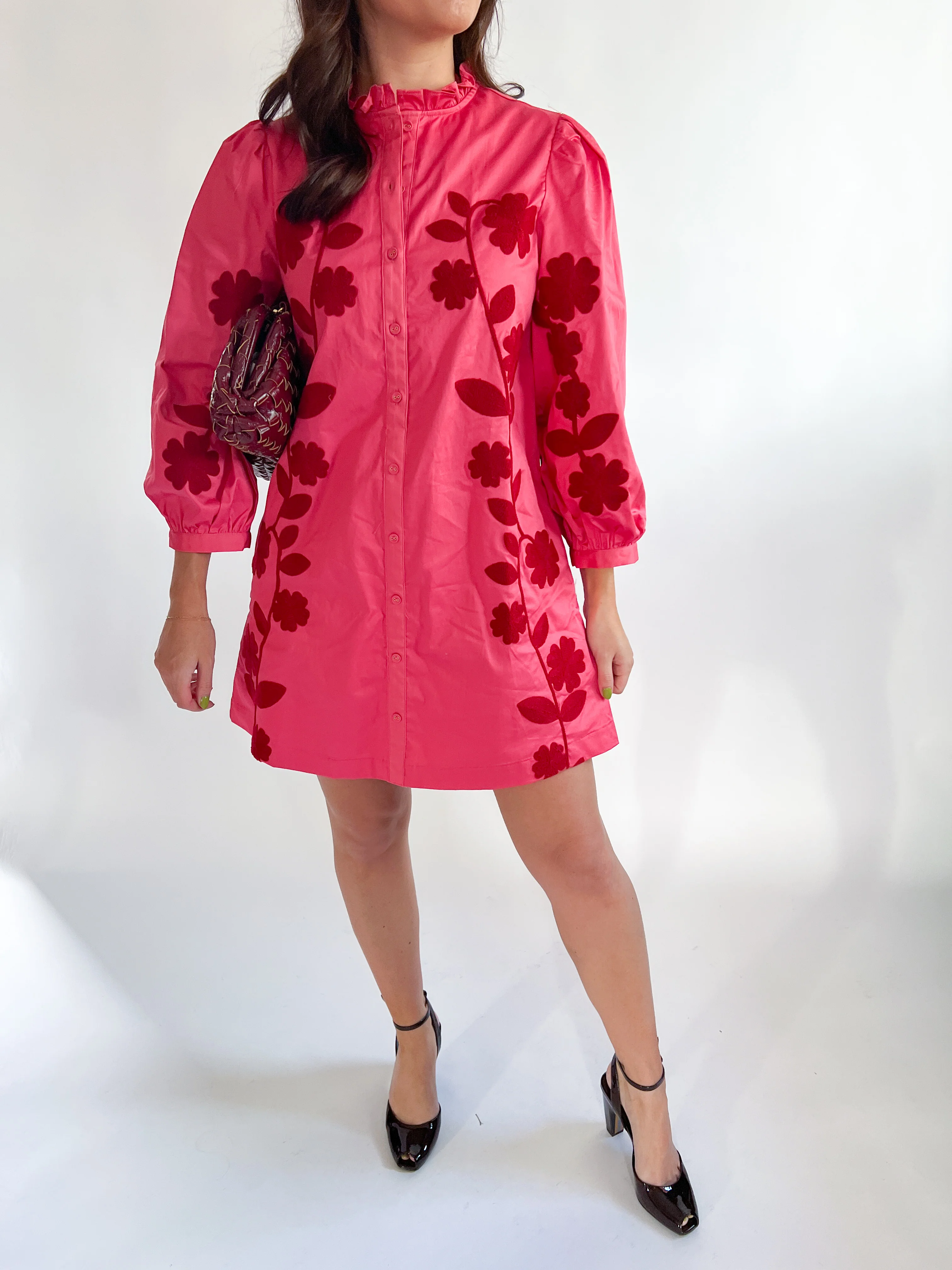 Serena Flower Mini Dress - Image 5