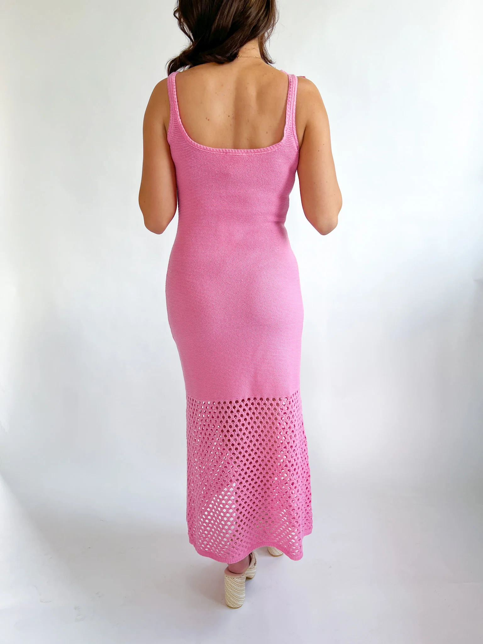 3d Floral Applique Knit Maxi Dress - Image 2