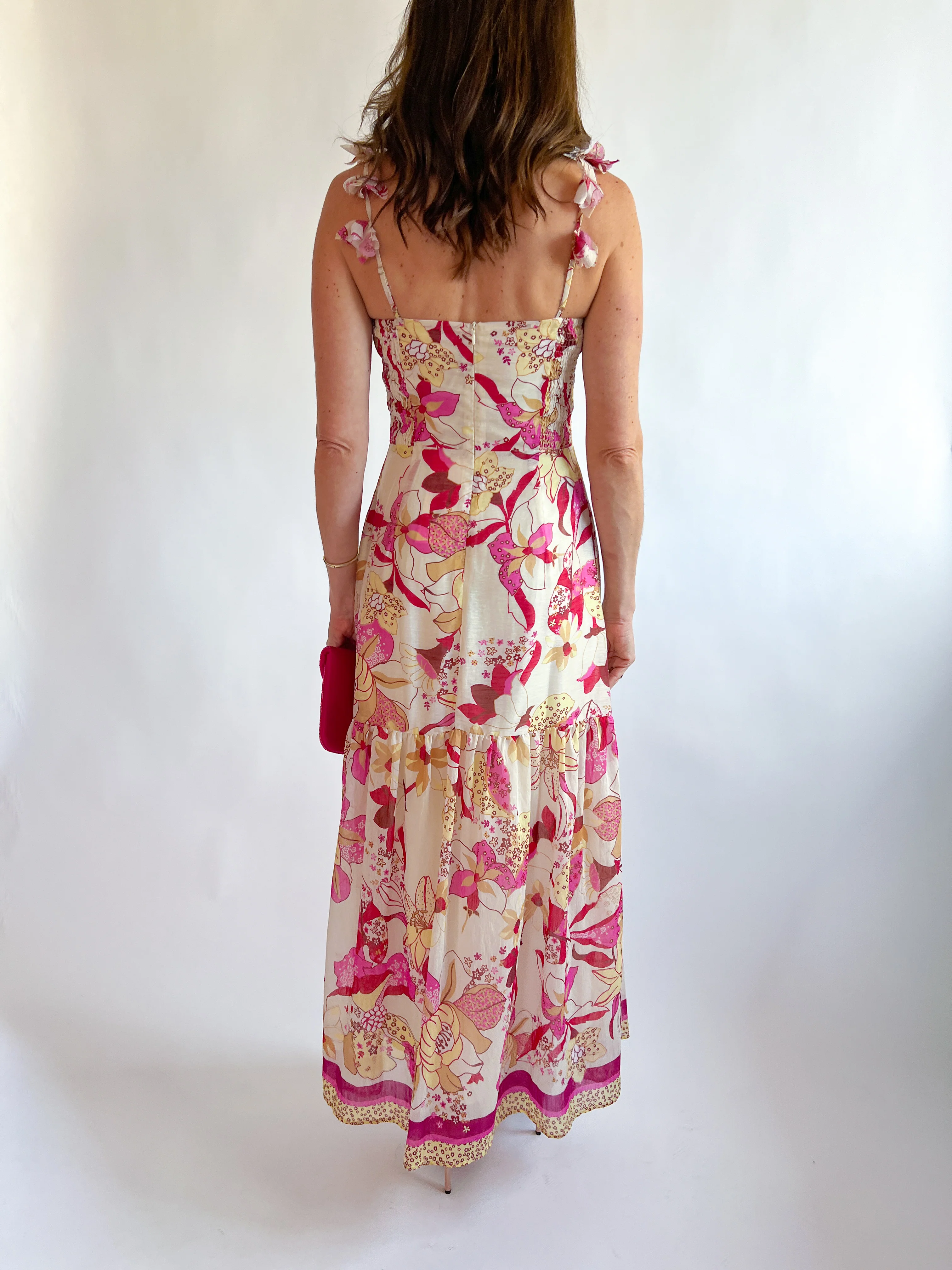 3D Petal Strap Maxi Dress - Image 3