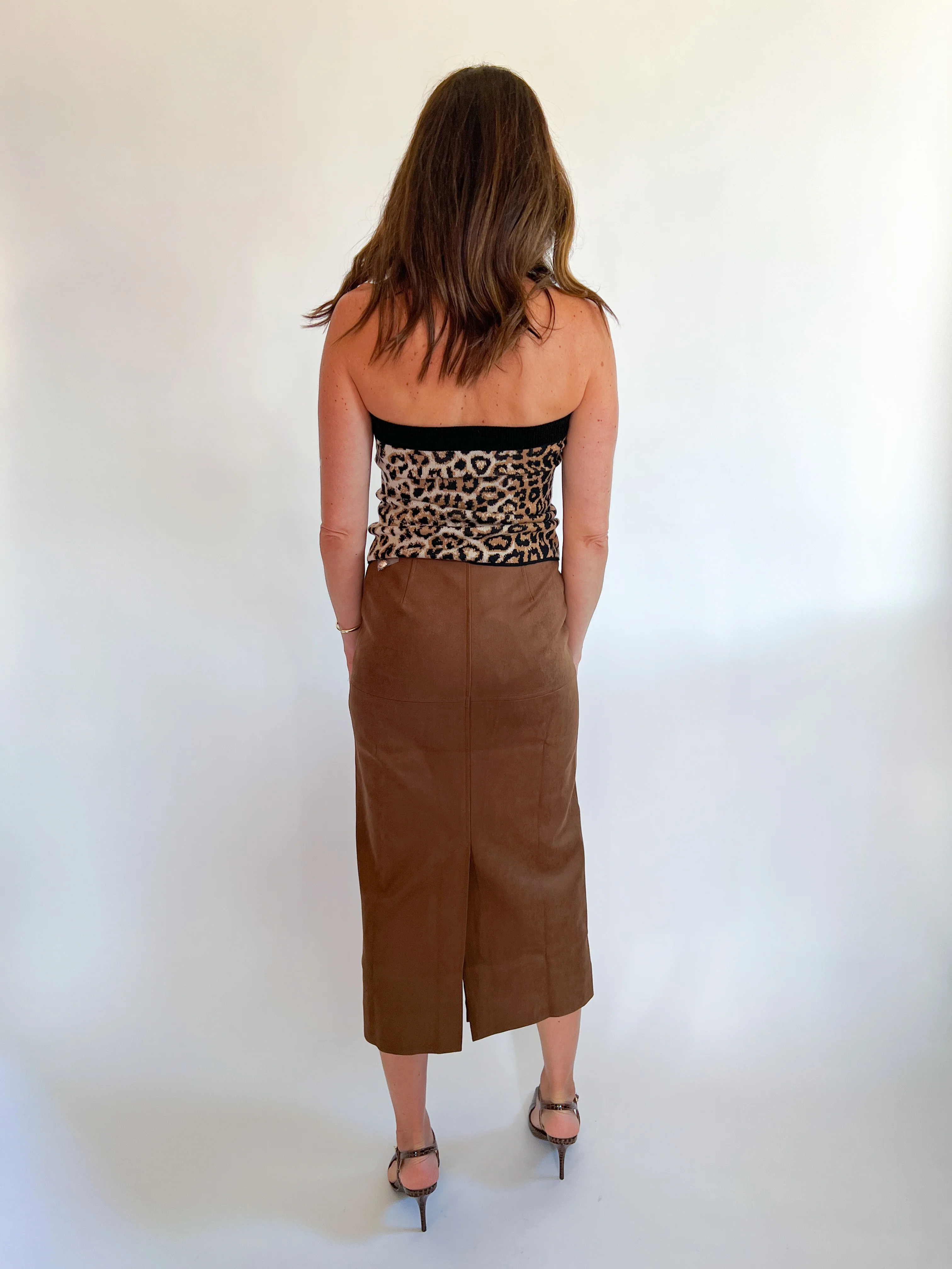 Sweater Knit Strapless Top - Image 4