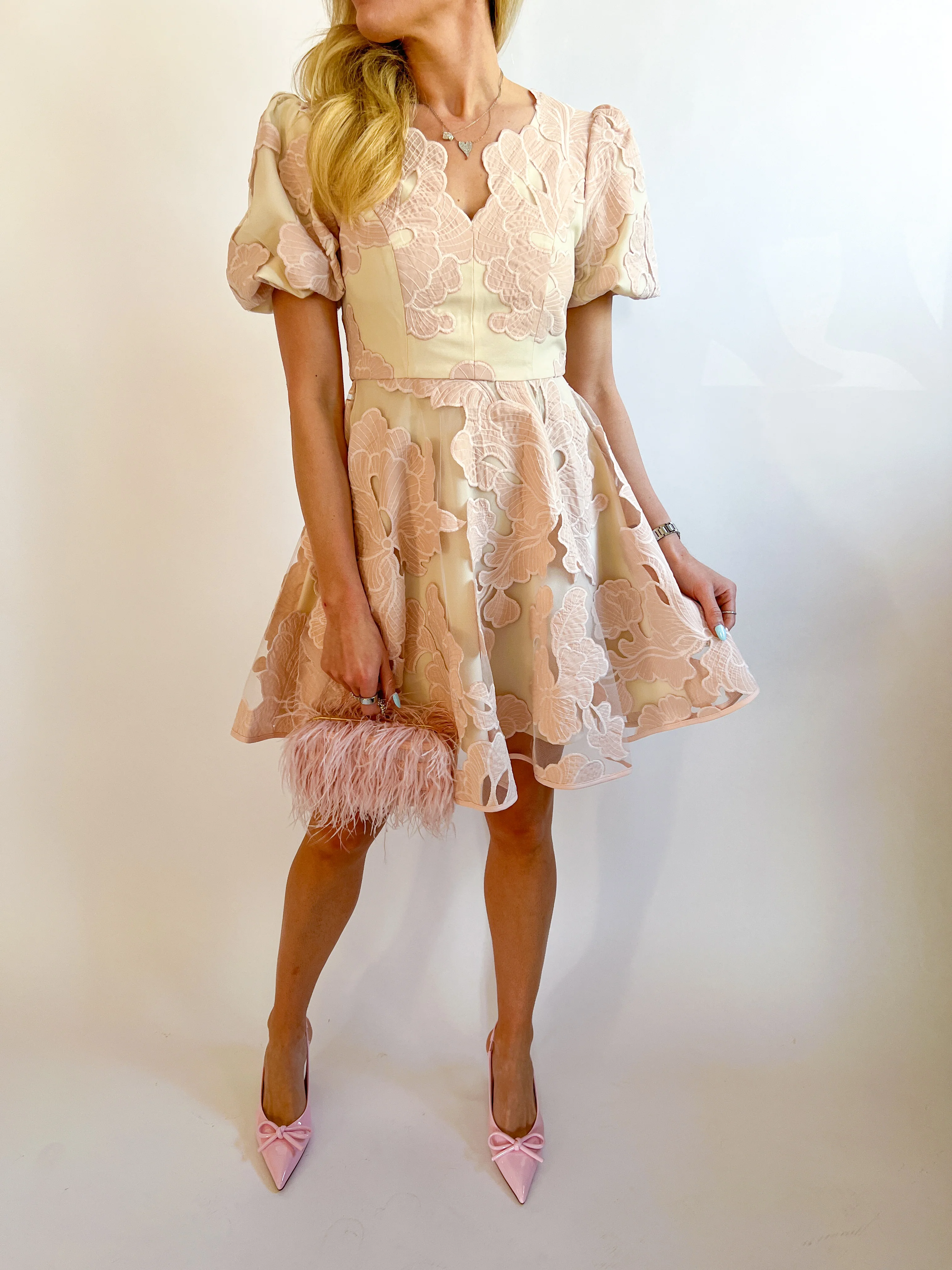 Ariana Bubble Sleeve Mini Dress - Image 3