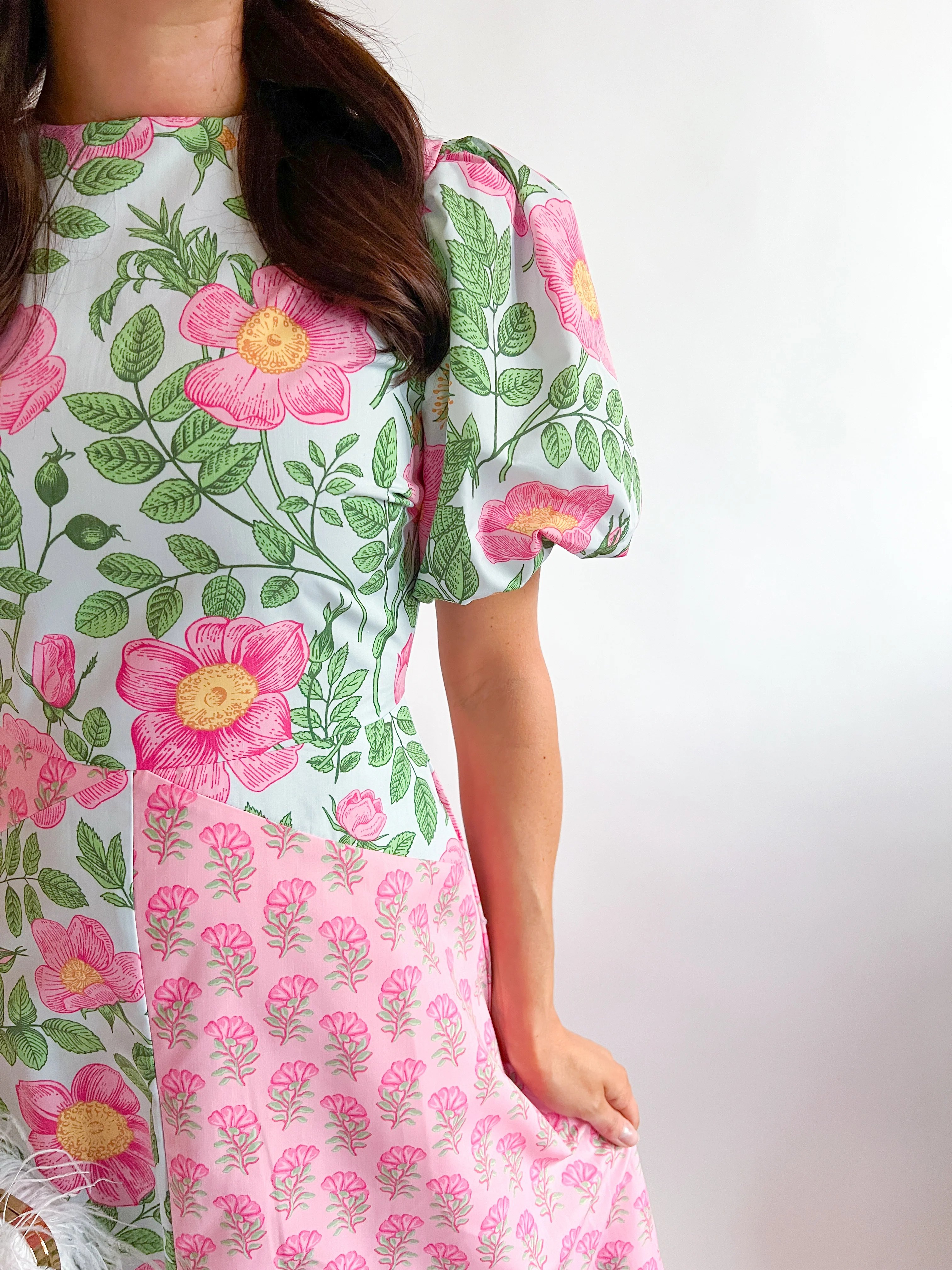 Charlene Floral Pattern Midi Dress - Image 2