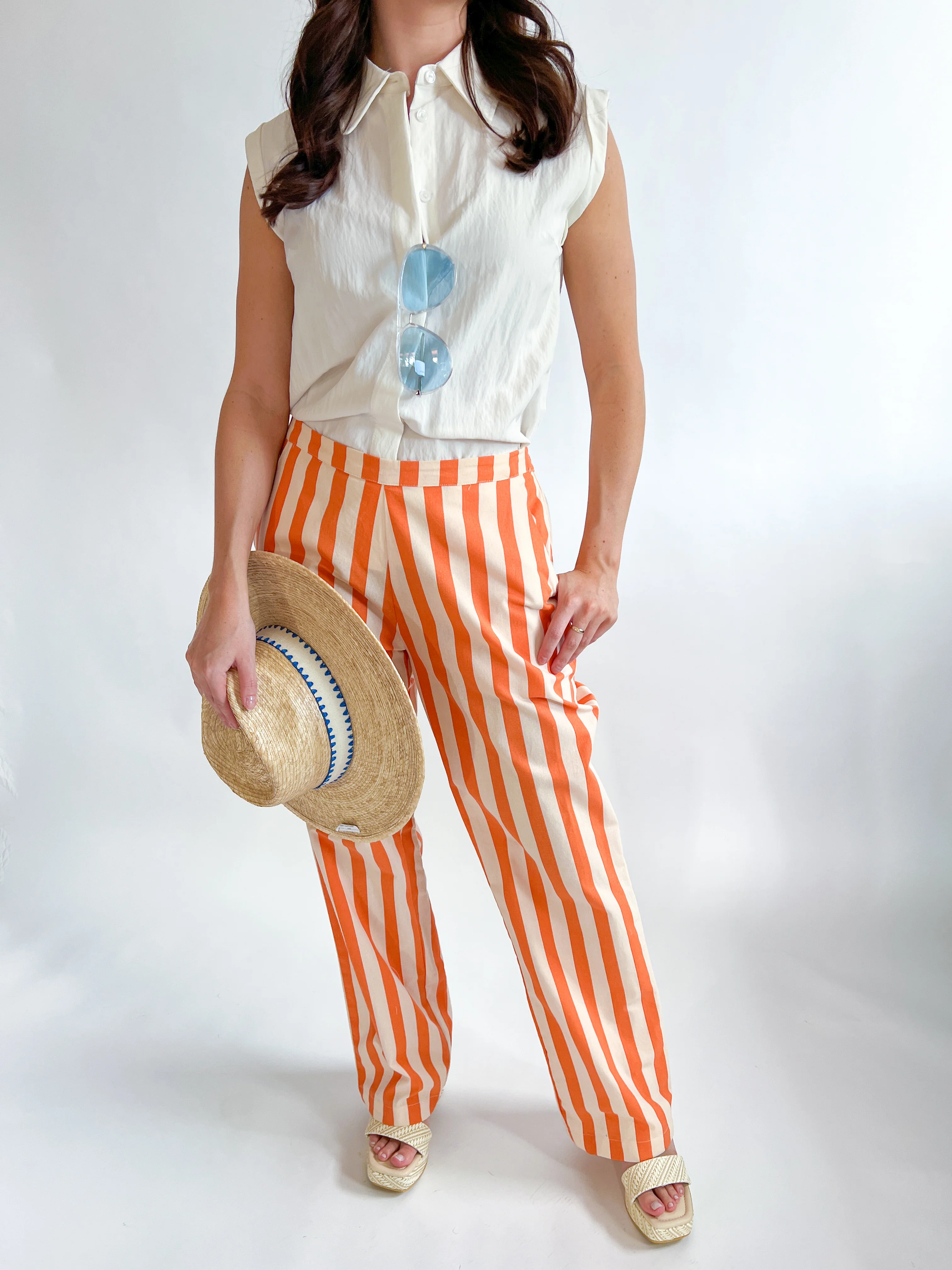 Cap Sleeve Hidden Placket Blouse - Image 6