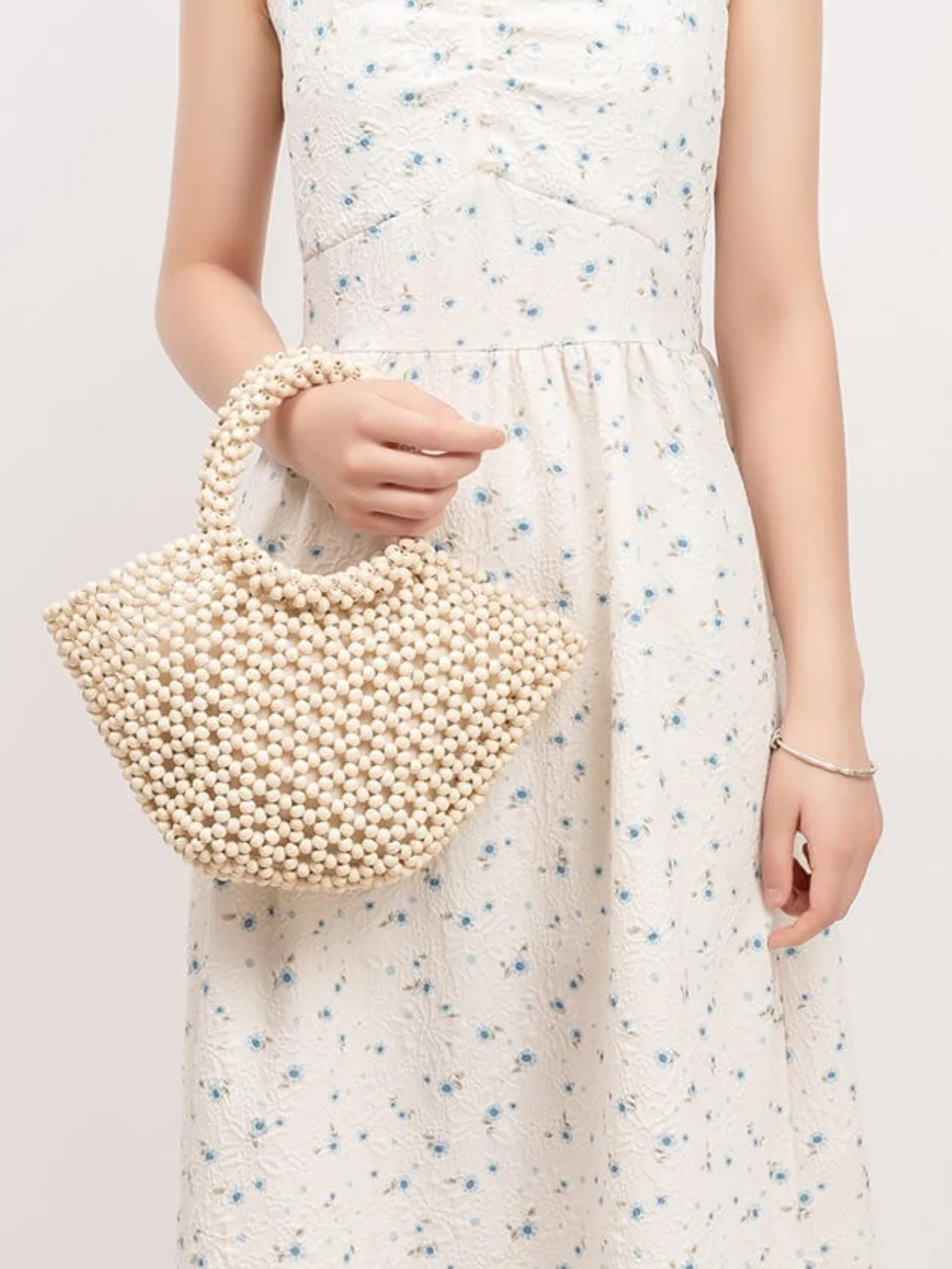Beach Hollow Out Bead Bag - Image 2
