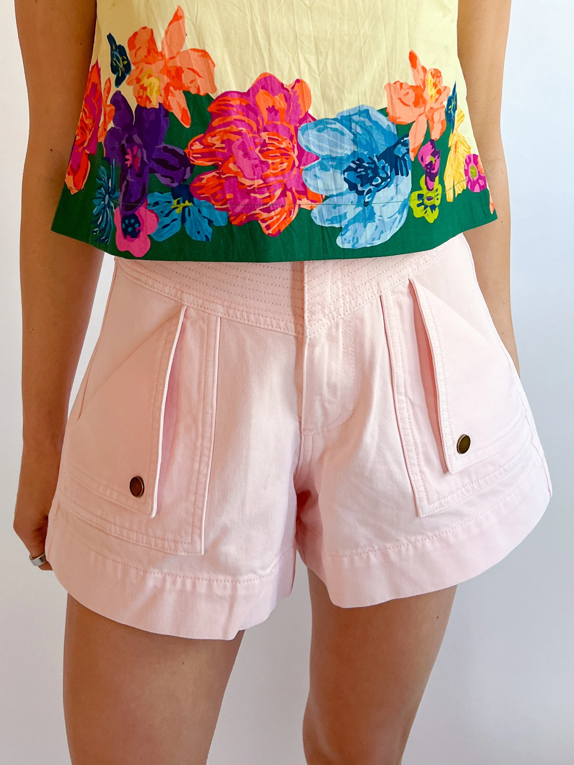 Celene Pink Denim Short