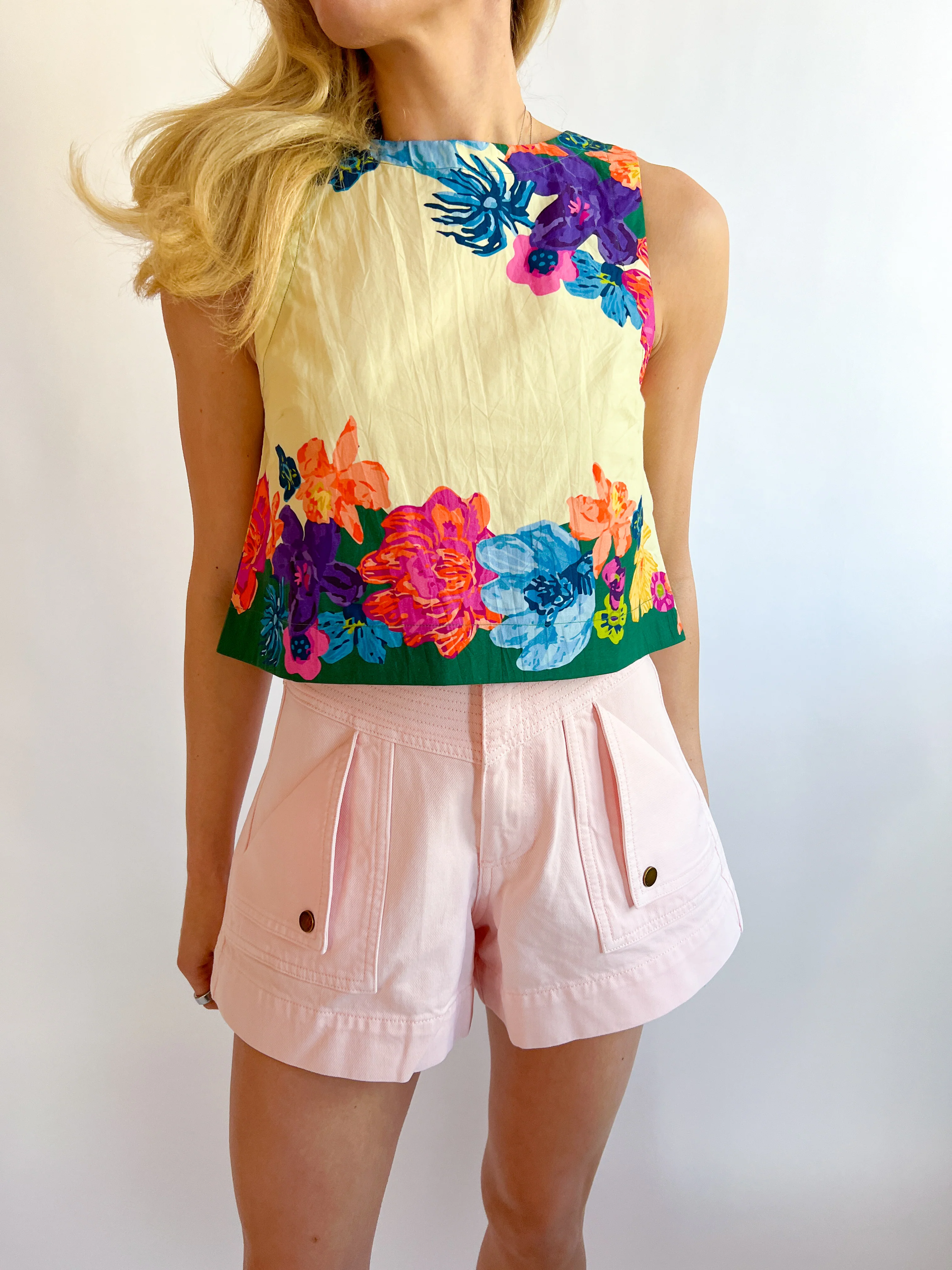 Celene Pink Denim Short - Image 4