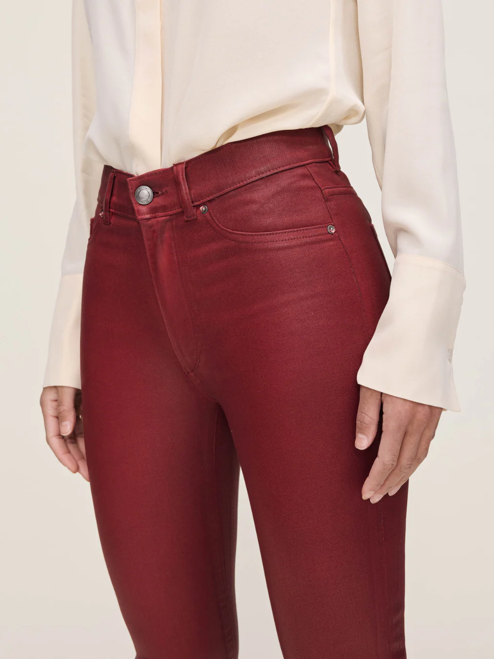 Cherry Coated Bridget Cropped Jeans - Image 5