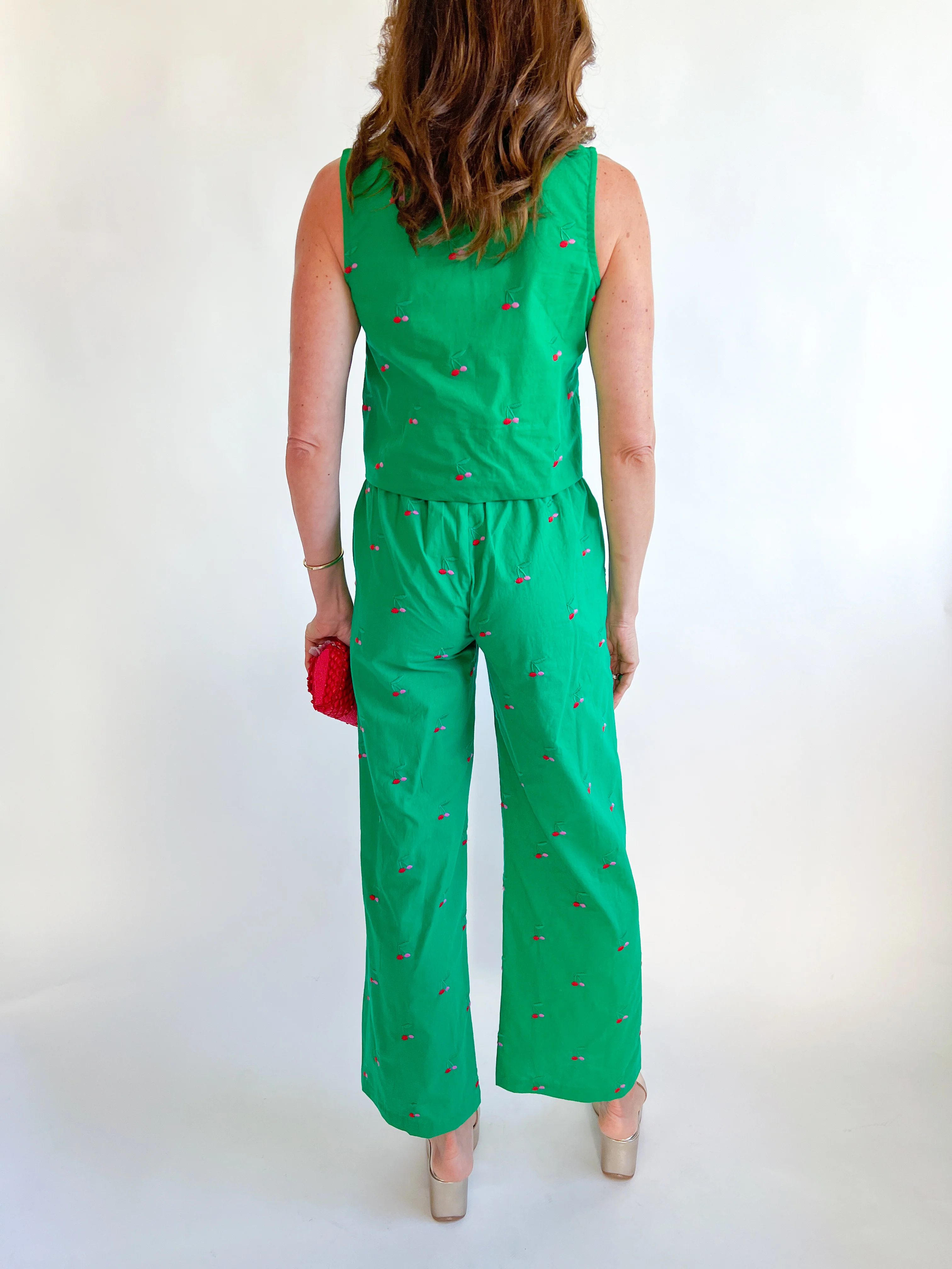 Cherry Embroidered Pant - Image 2