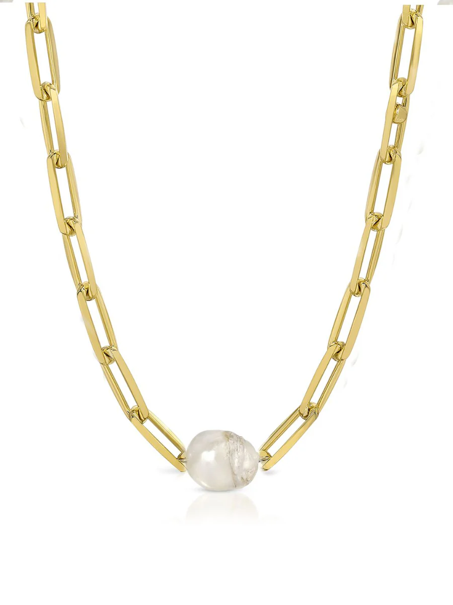 Classic Baroque Paperclip Necklace