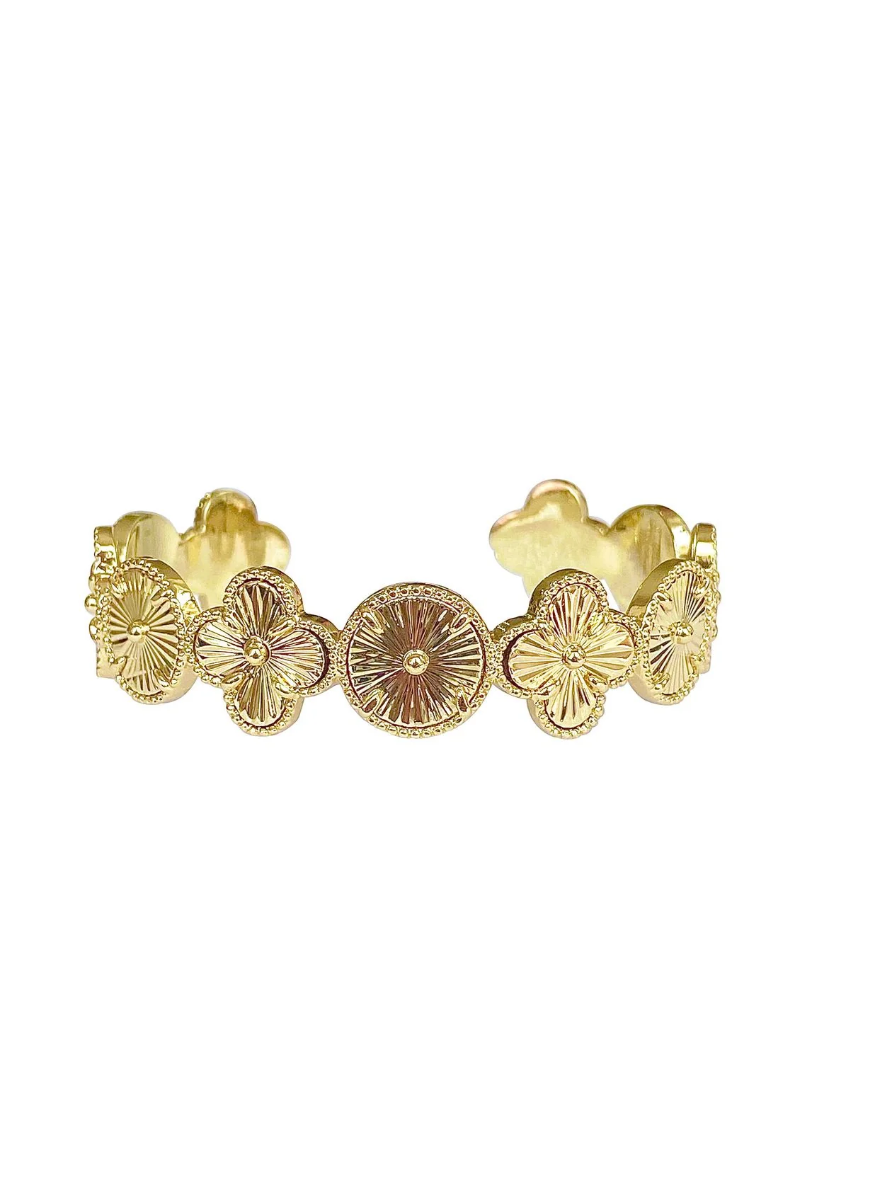 Clover Cuff Bracelet - Image 2