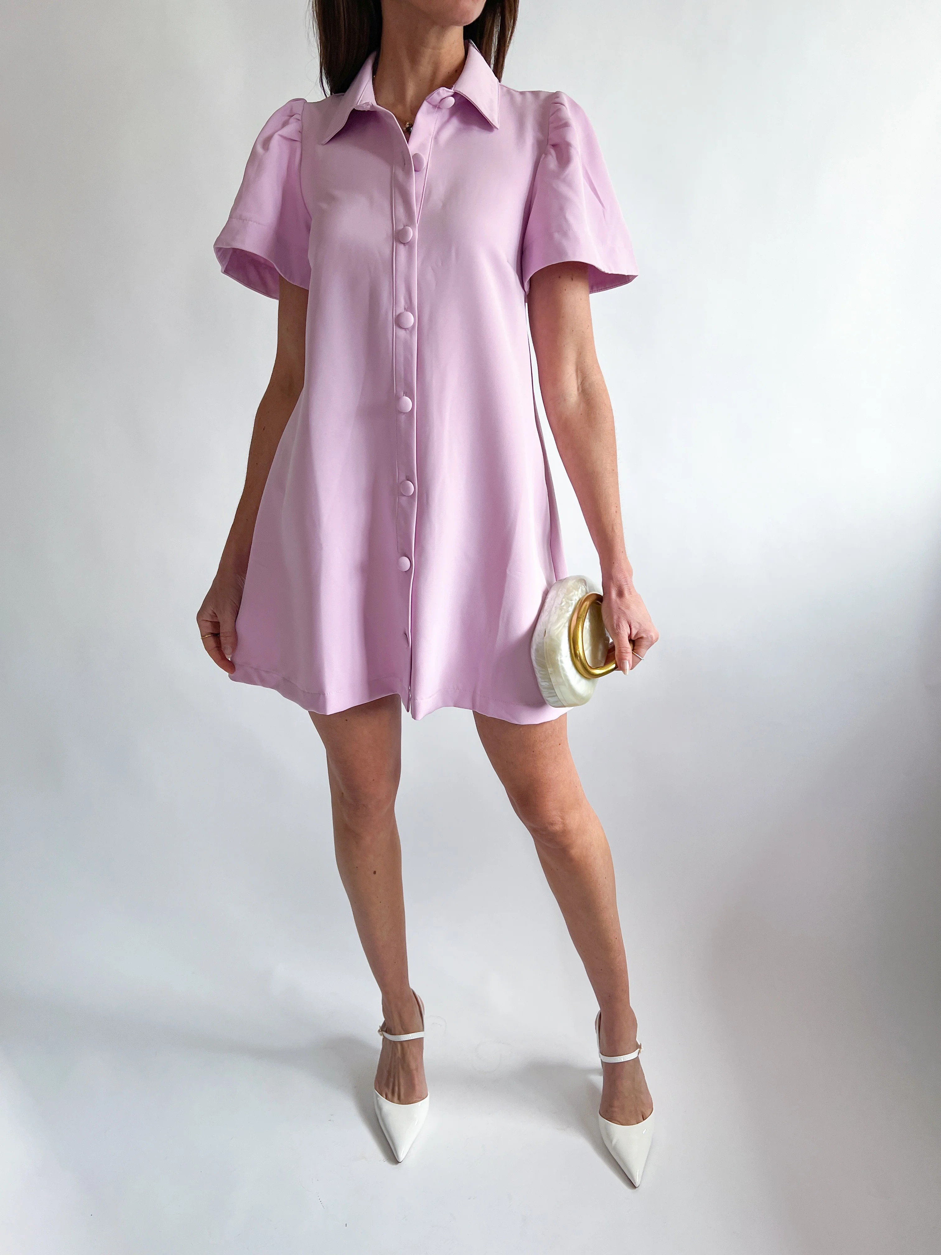 Presley Button Down Mini Dress - Image 2