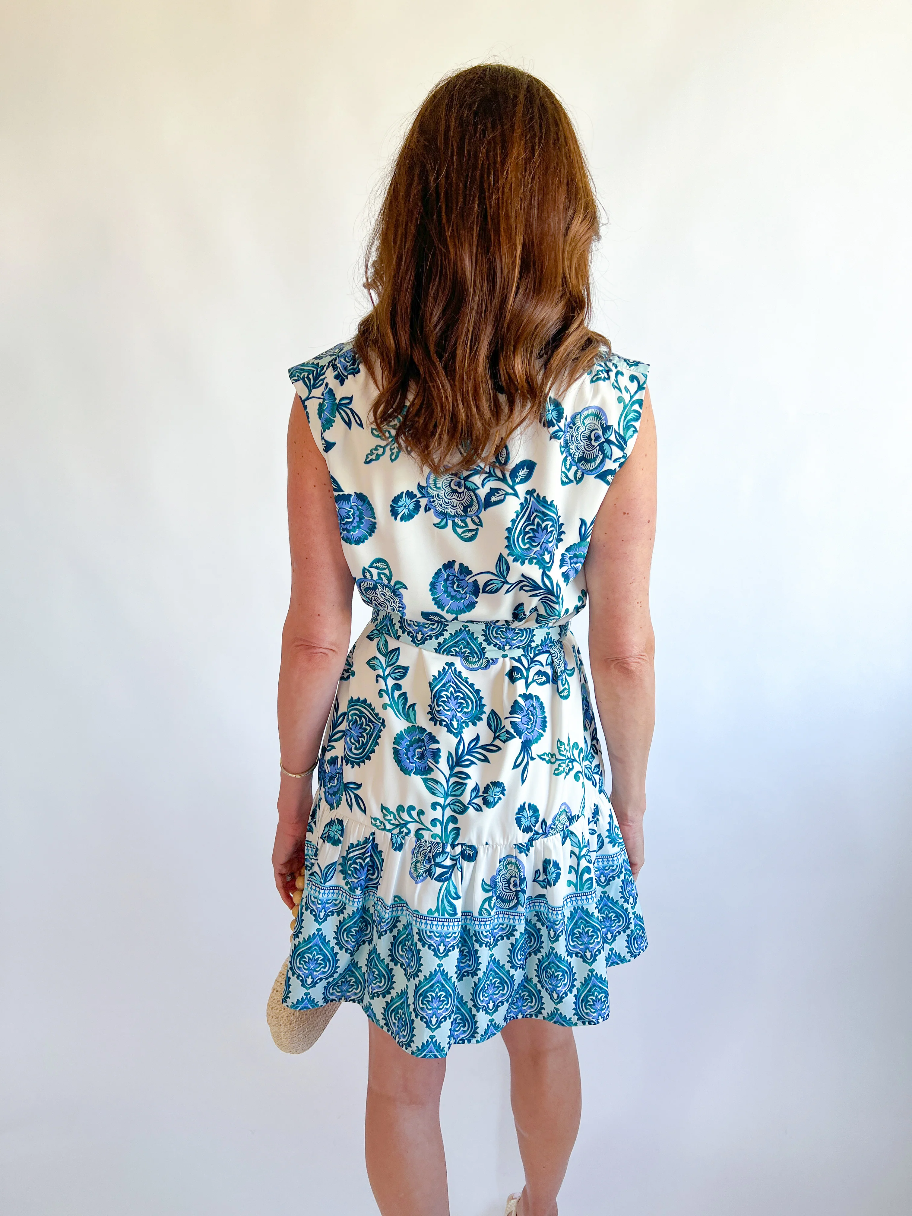 Contrast Print Shirt Dress - Image 3