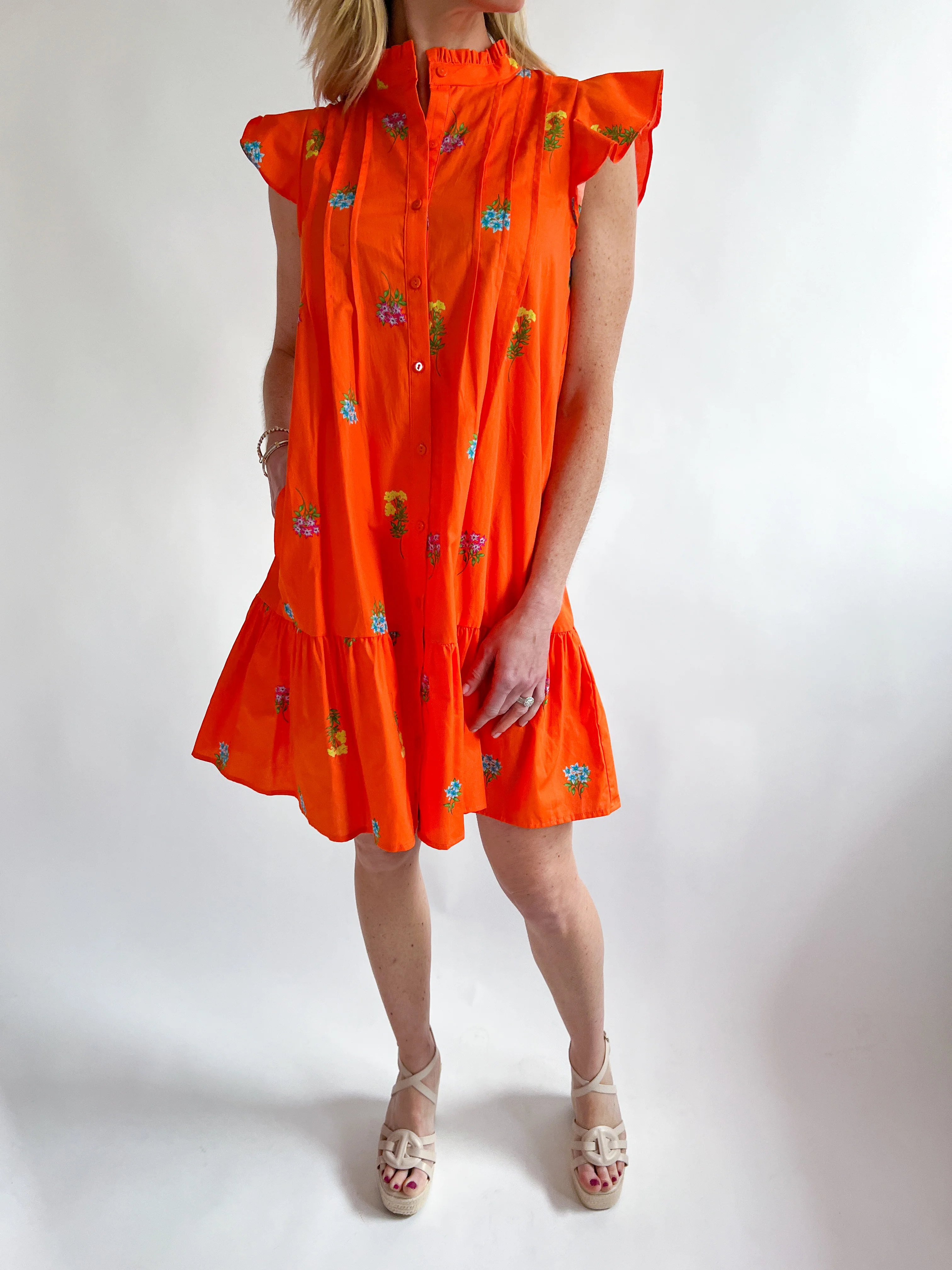 Denvie Floral Paix Shift Mini Dress - Image 2