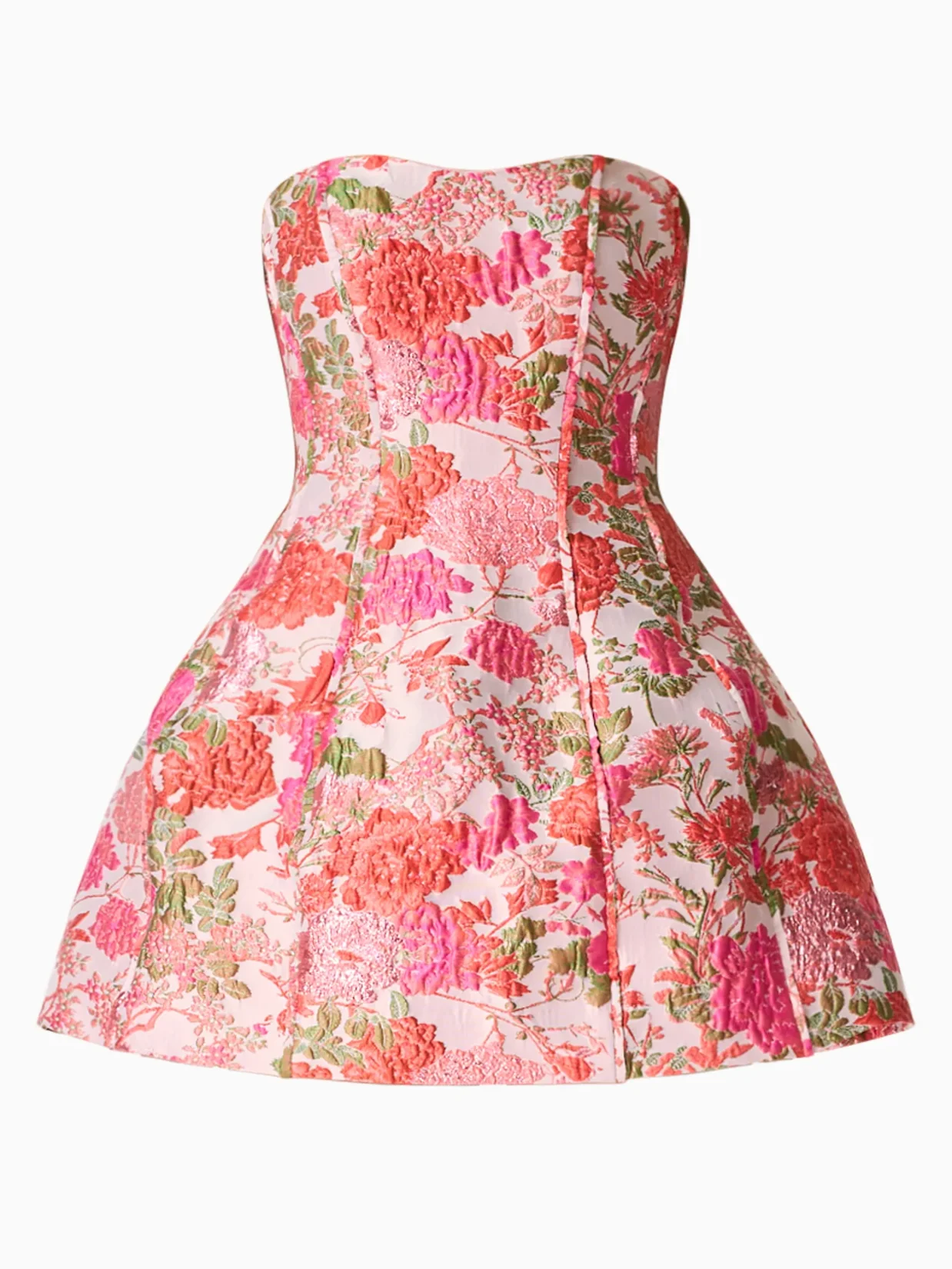 Floralie Strapless Mini Dress - Image 5