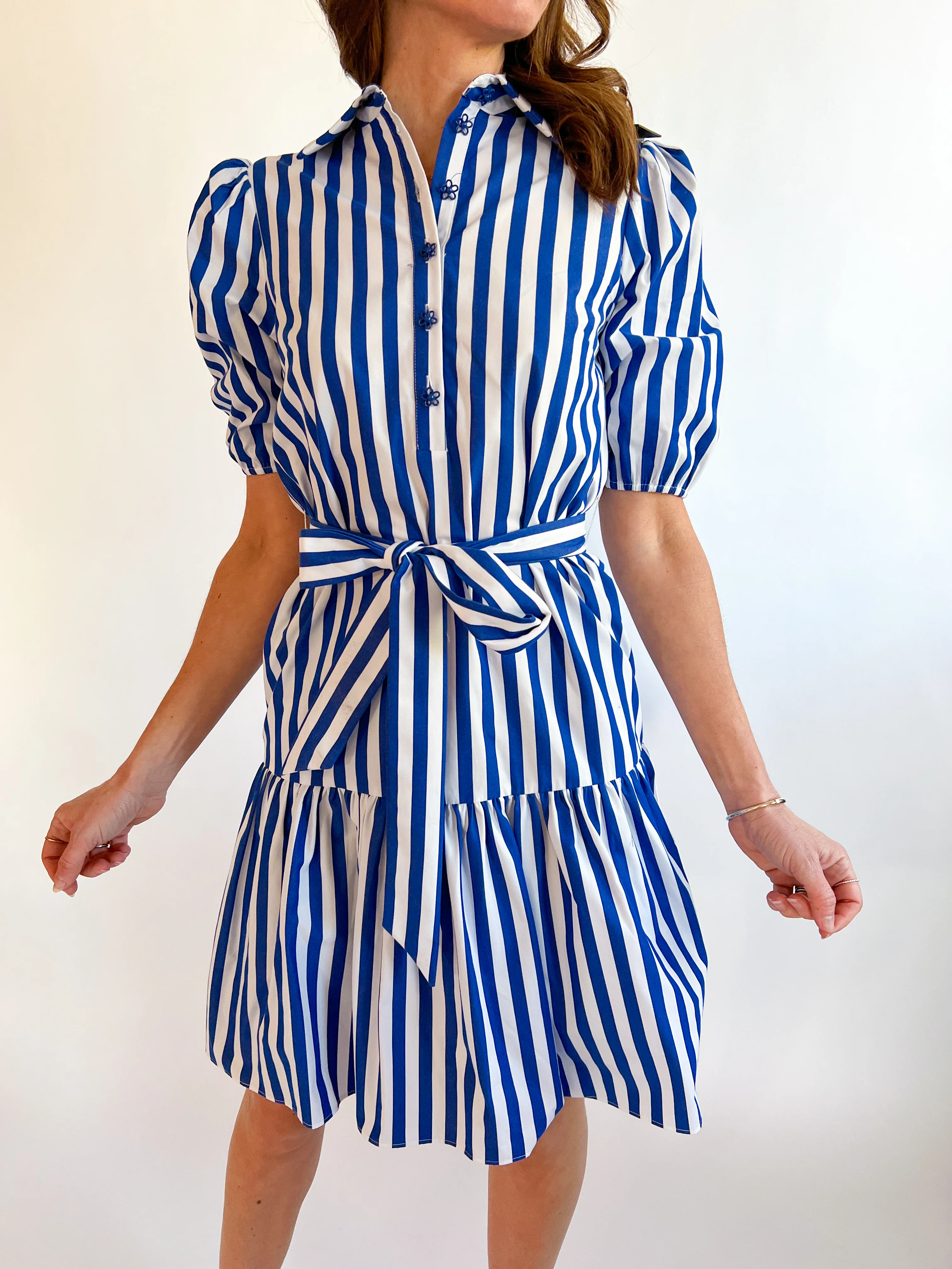 Flutter Stripe Mini Dress