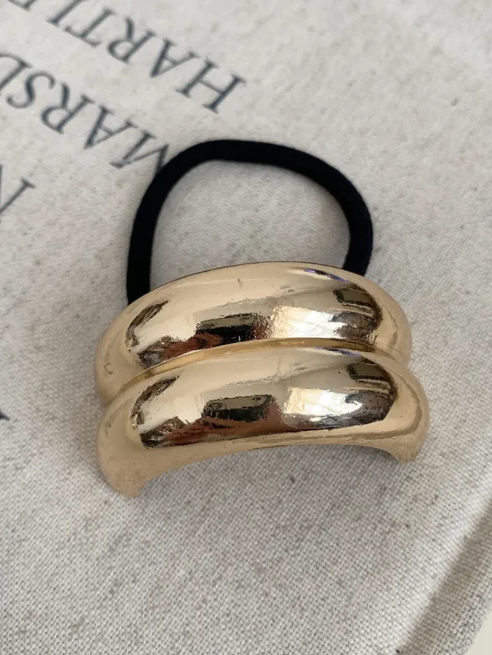 Gold Metal Hair Tie Hair Accessory Hair Band