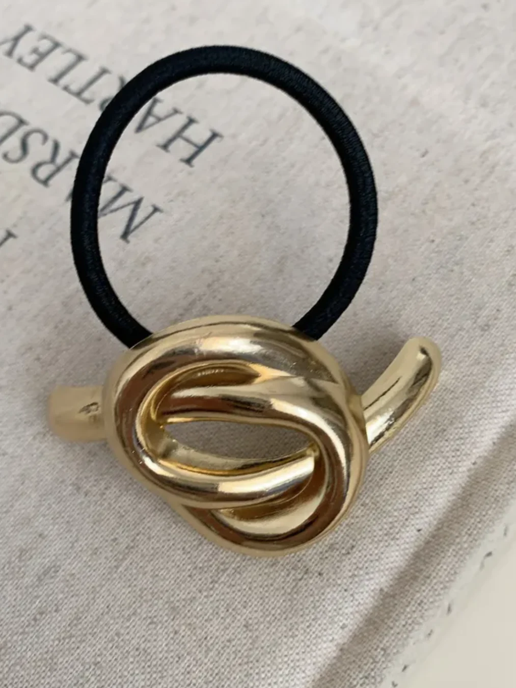 Gold Metal Hair Tie Hair Accessory Hair Band - Image 6