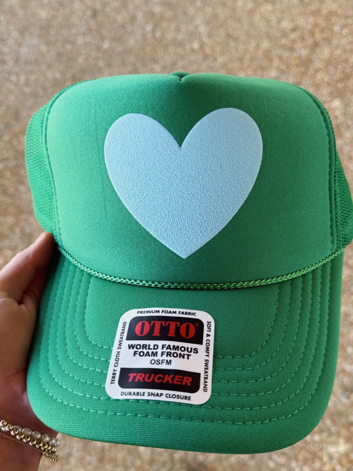 Happy Heart Trucker Hat - Image 3