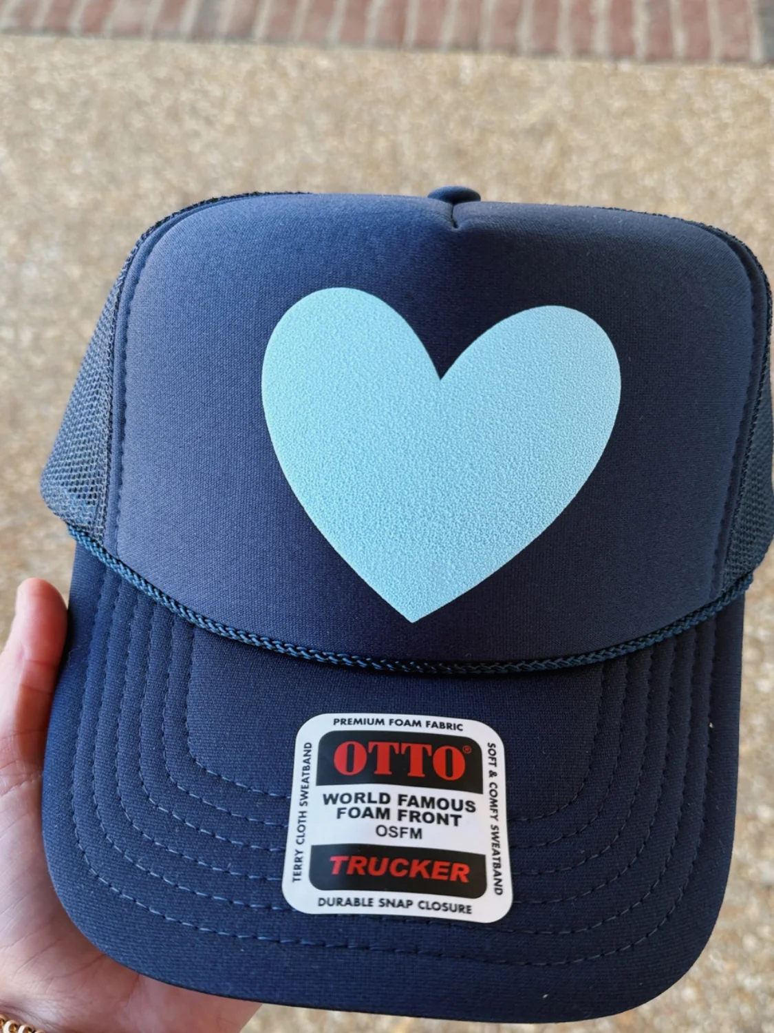 Happy Heart Trucker Hat - Image 4