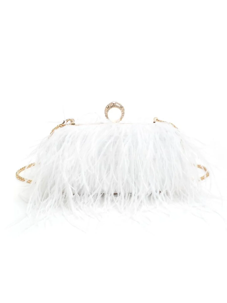 Harlow Feather Evening Bag - Image 3