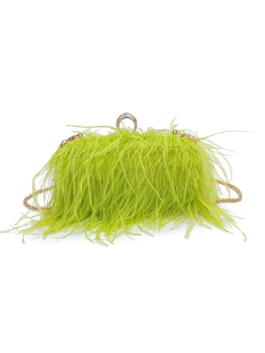 Harlow Feather Evening Bag - Image 4