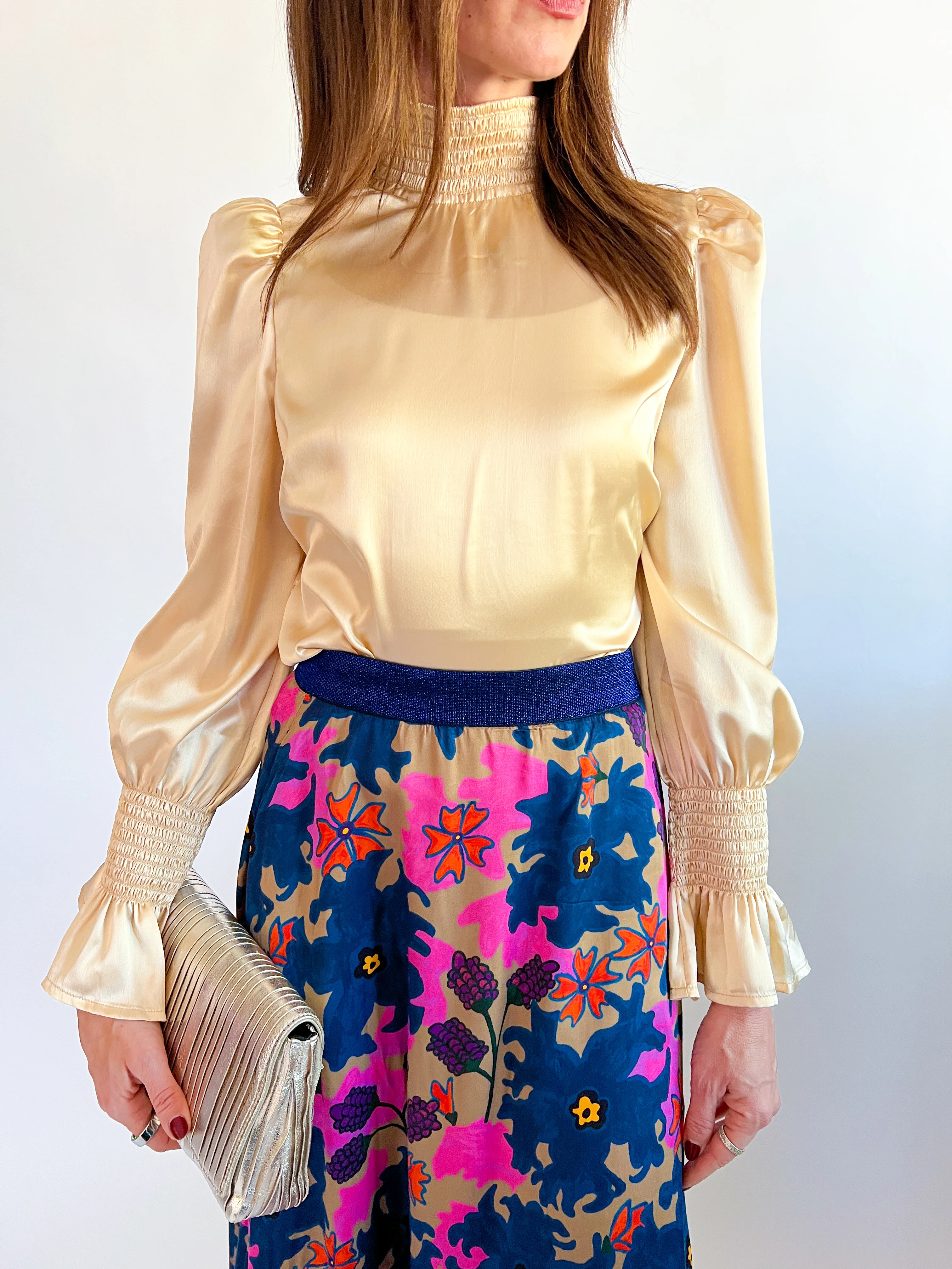 Heather Mock Neck Top
