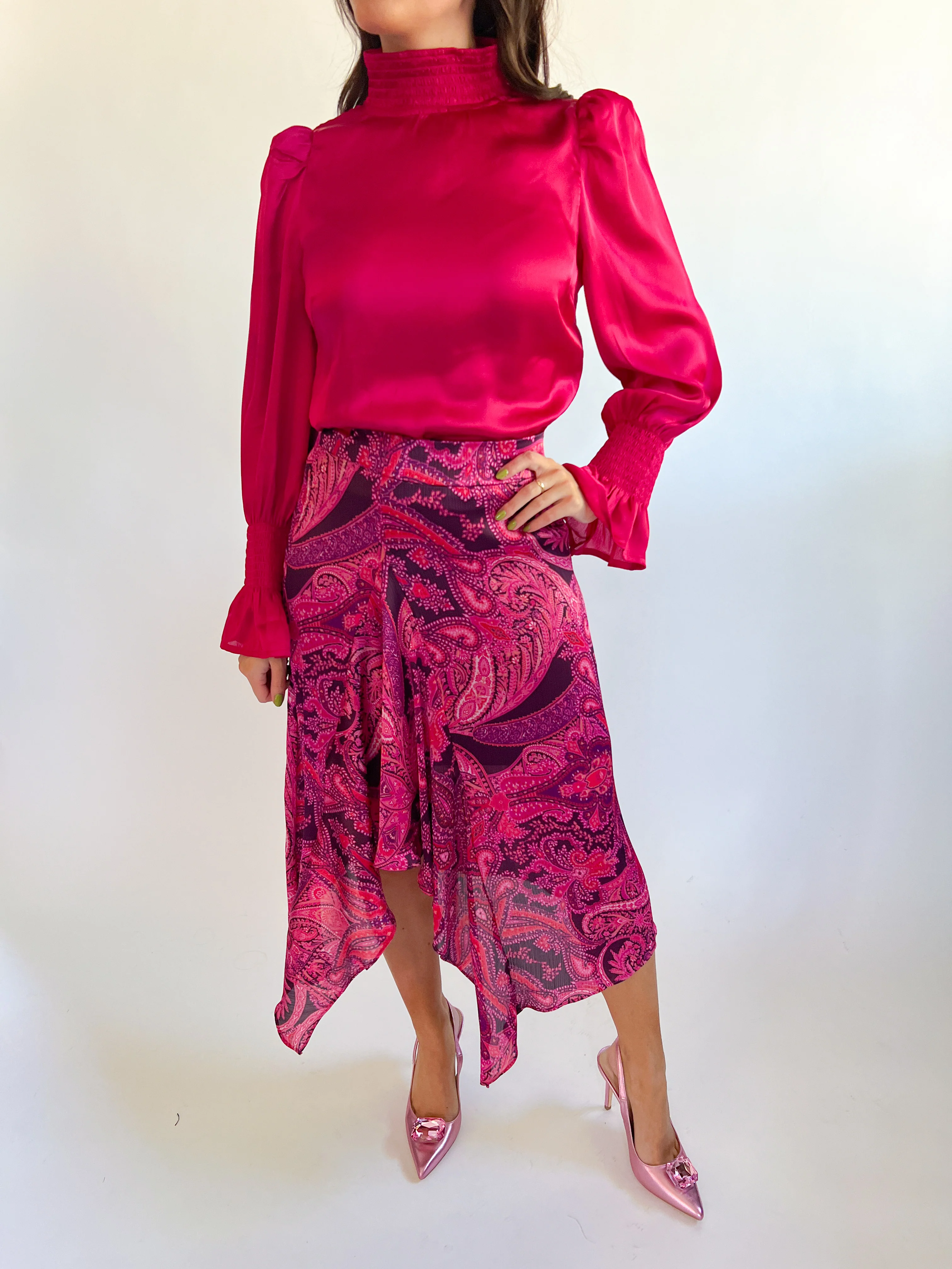 Heather Mock Neck Top - Image 4