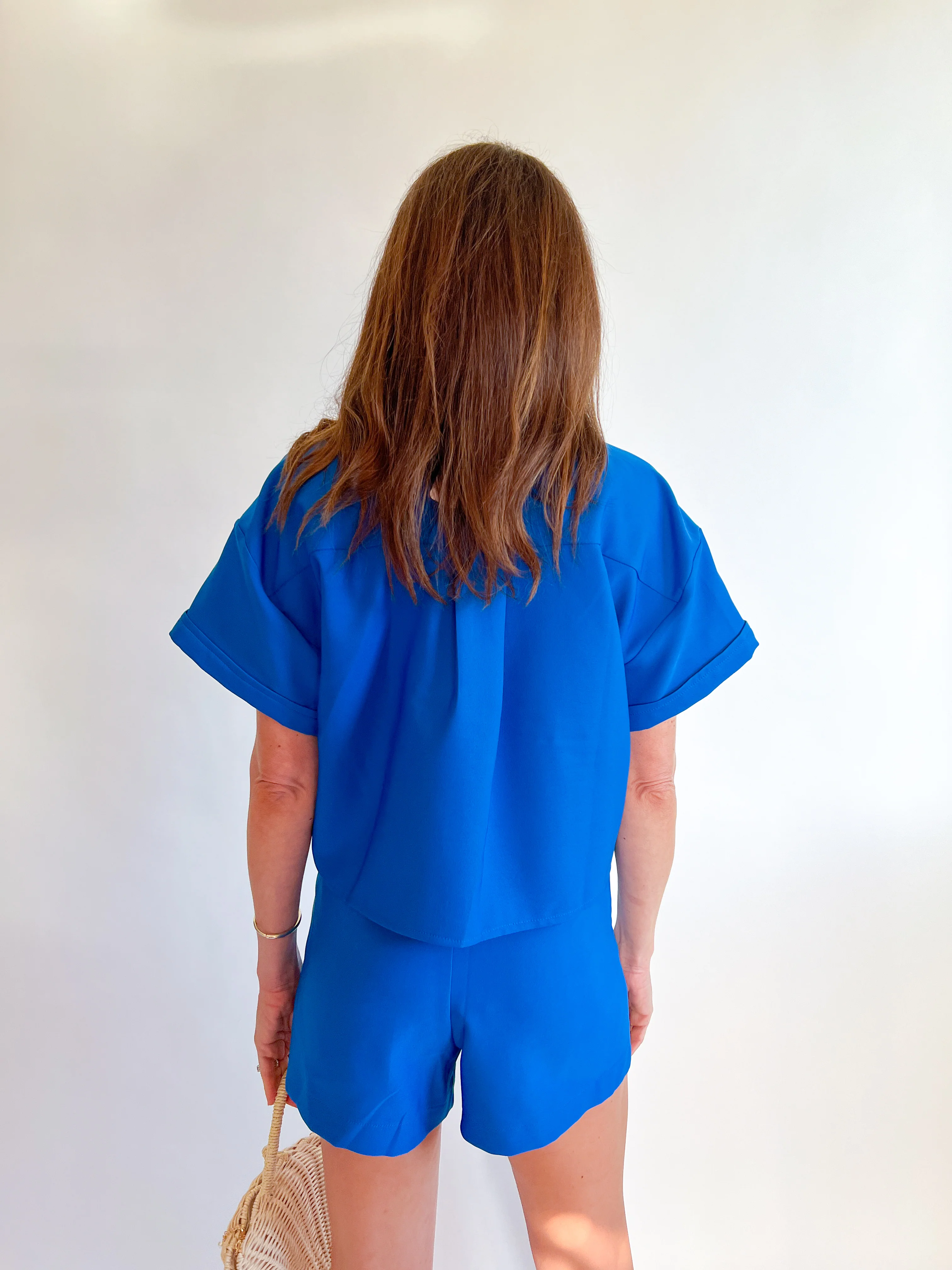 High Waist Front Pocket Shorts - Image 3