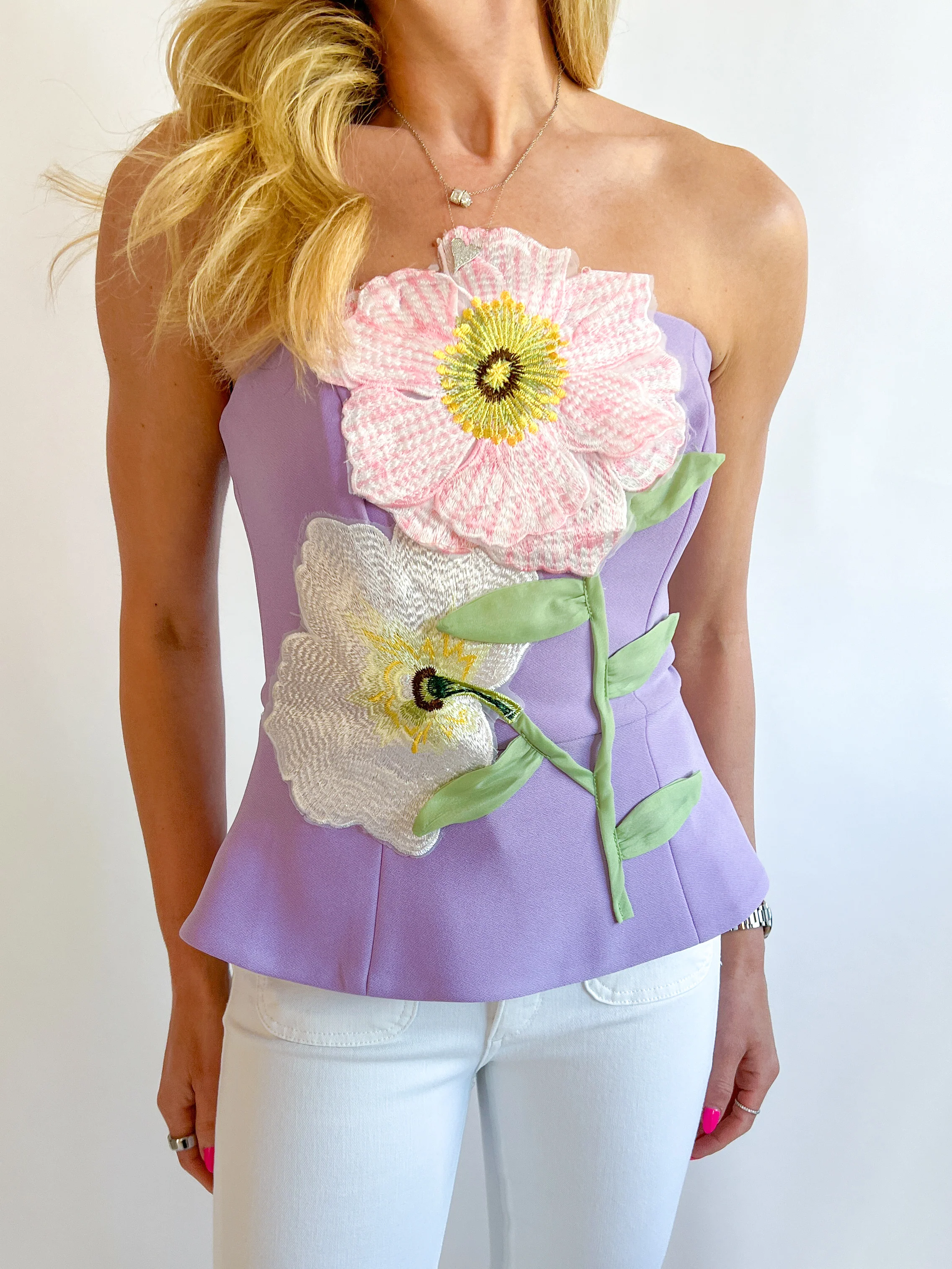 Hope 3D Flower Top