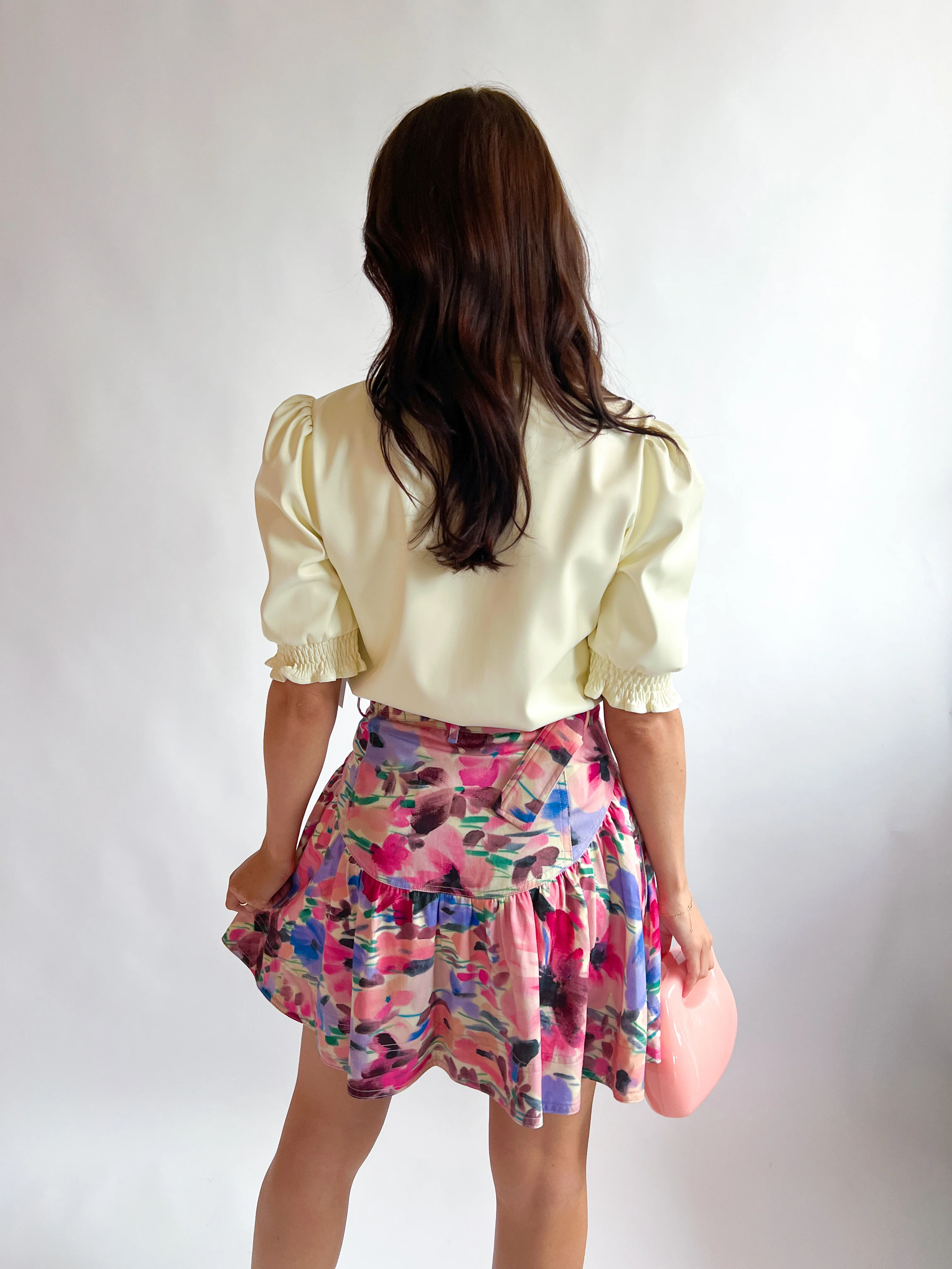 Isla Print Denim Skirt - Image 3