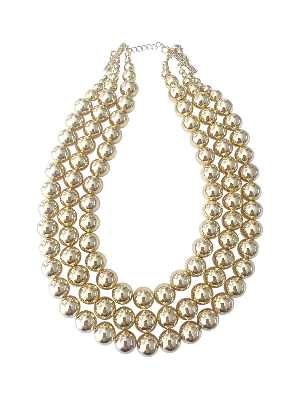 Large Collette Triple Strand Necklace