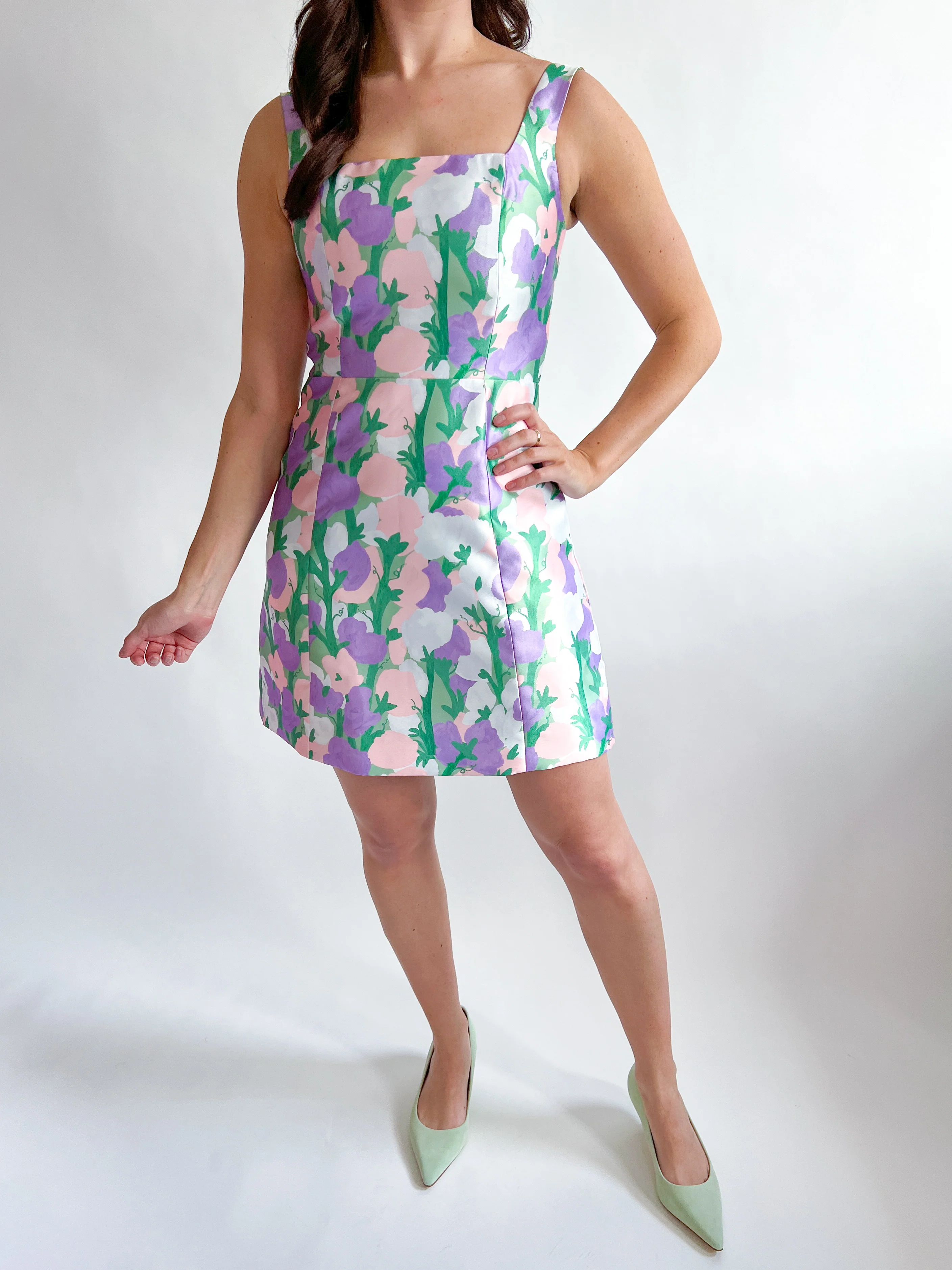 Lavina Square Neck Mini Dress - Image 2