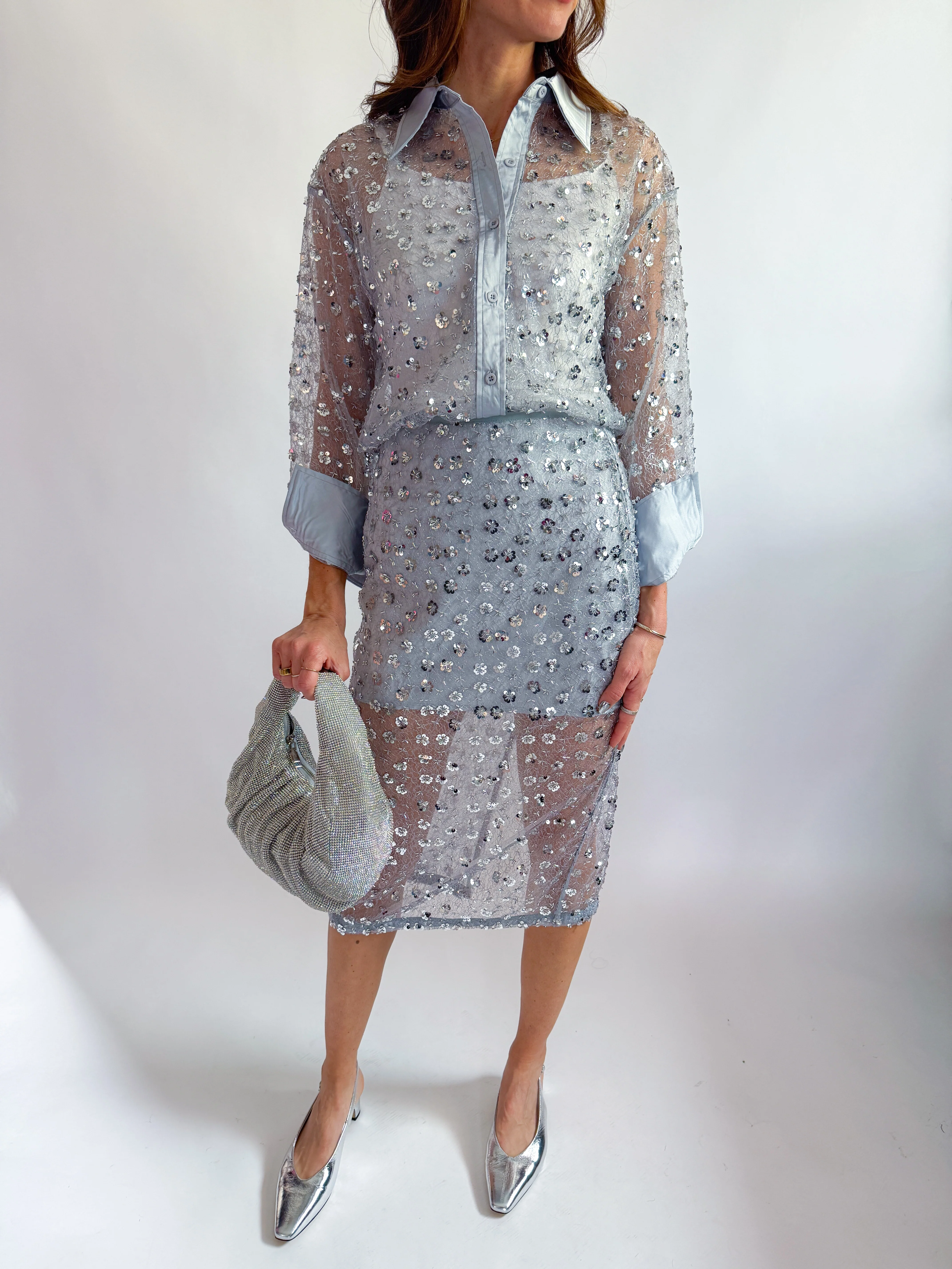 Sheer Sequin Shirt - Image 5