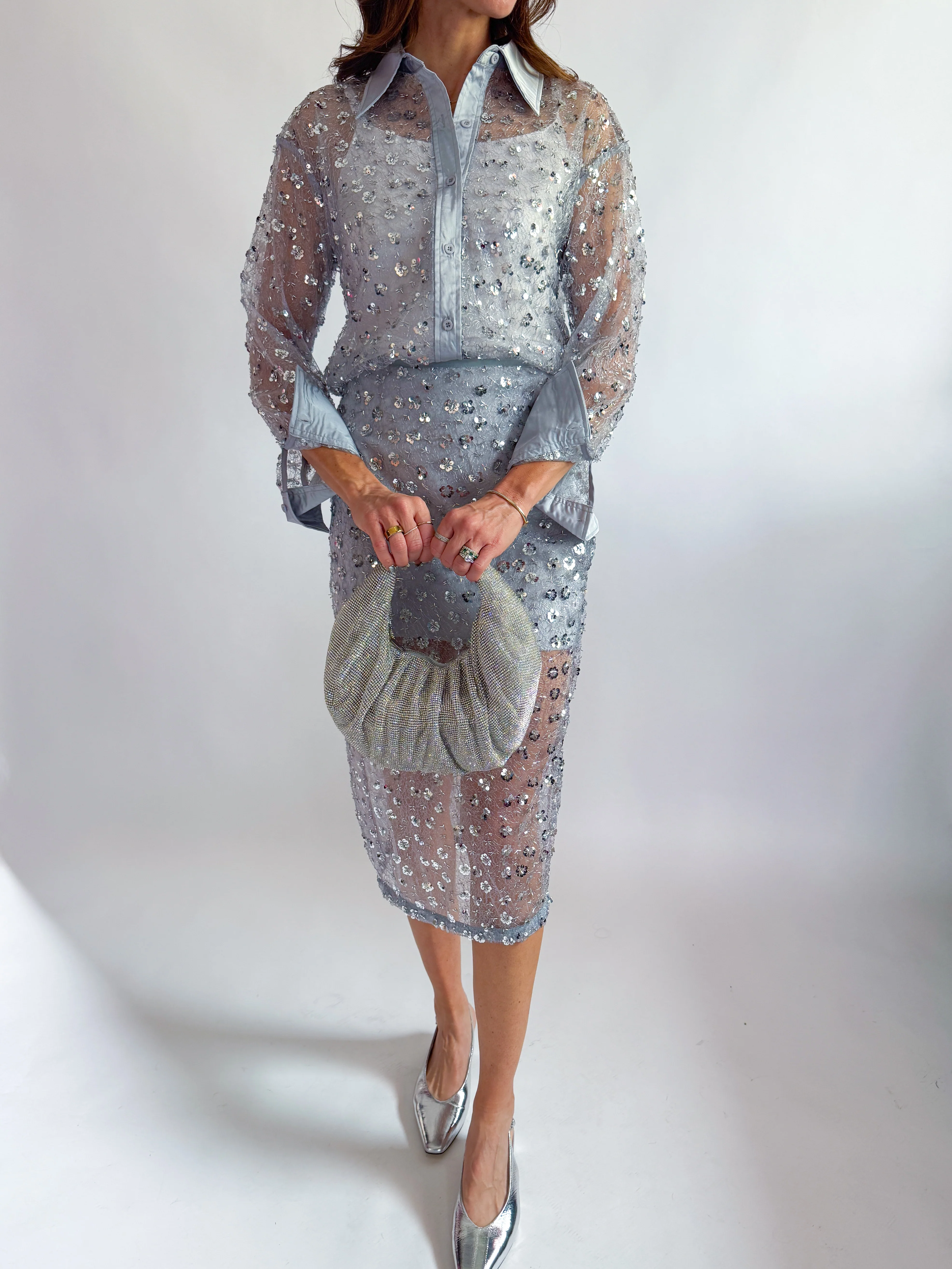 Sheer Sequin Shirt - Image 6