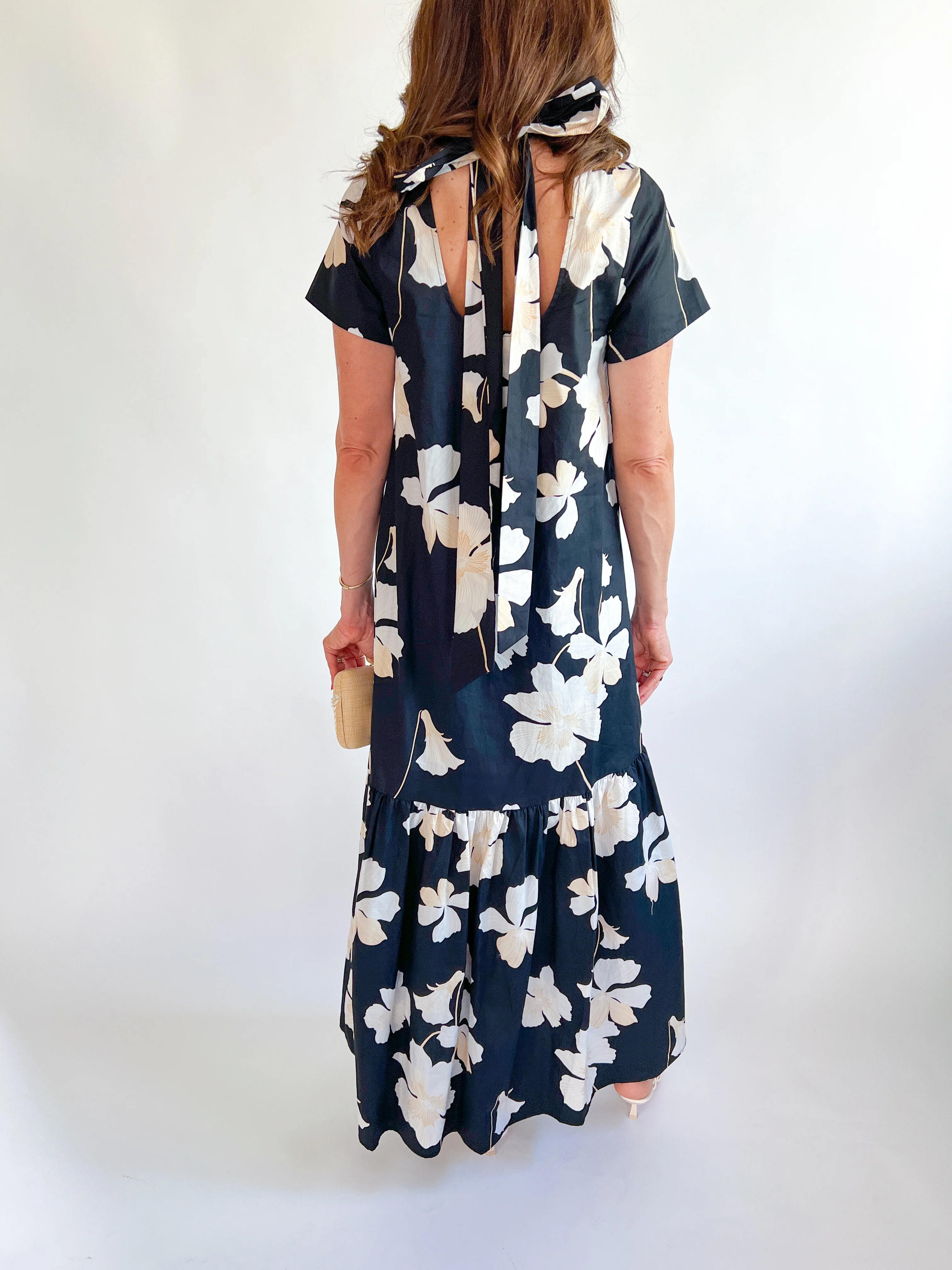 Medina Floral Mockneck Maxi Dress - Image 2