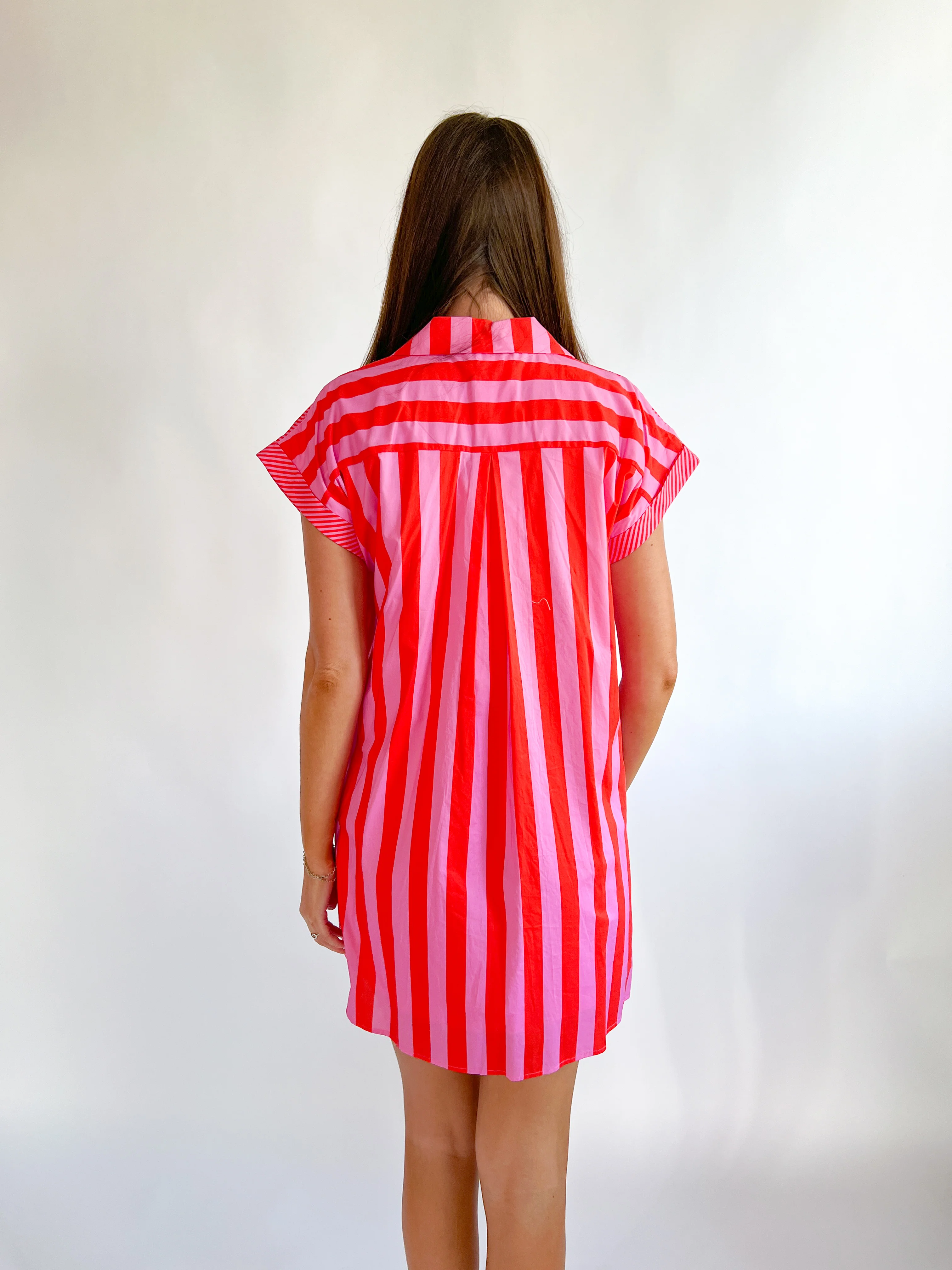 Multi Striped Shift Dress - Image 3