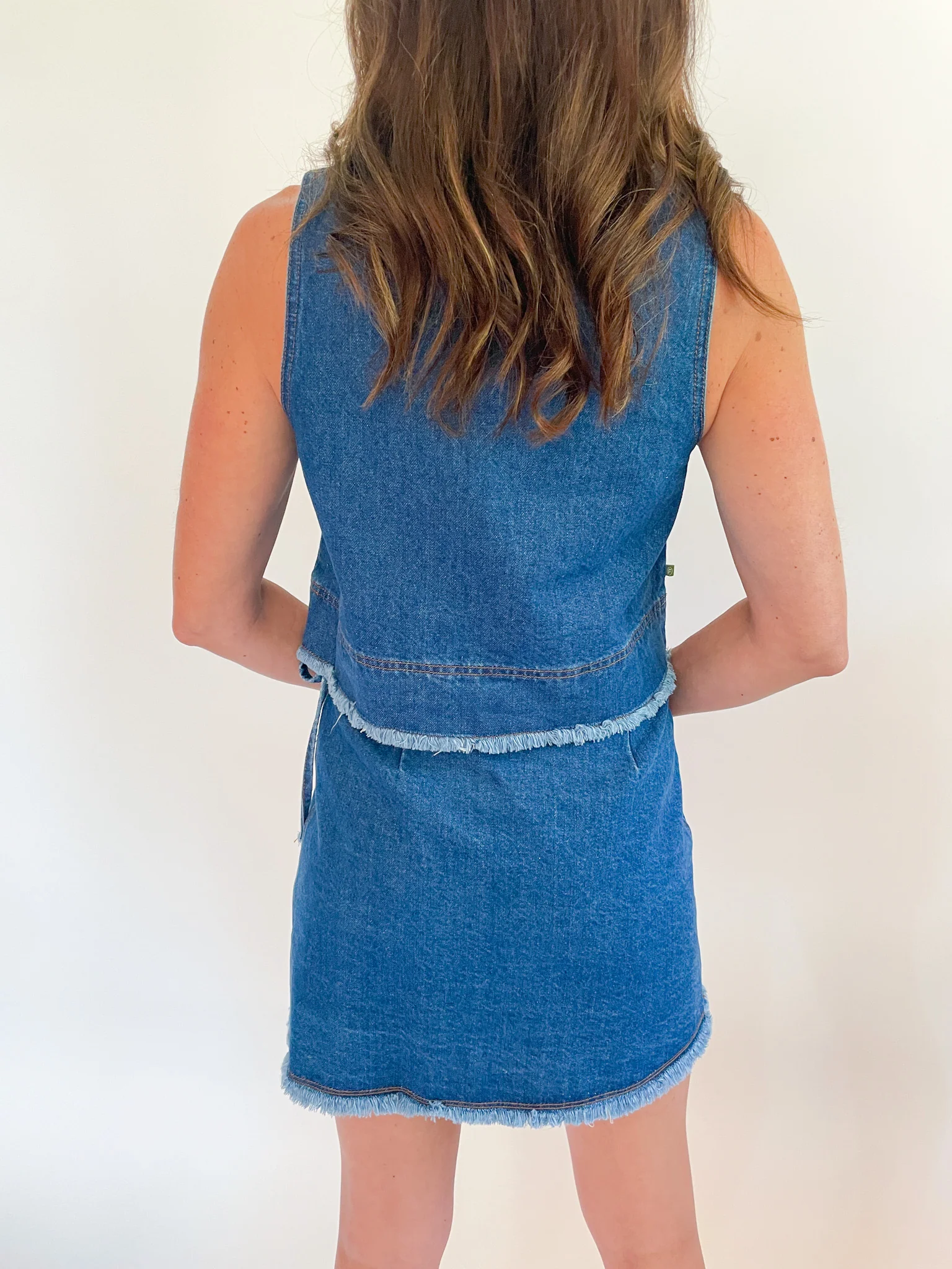 Dafne Denim Tie Skirt - Image 3