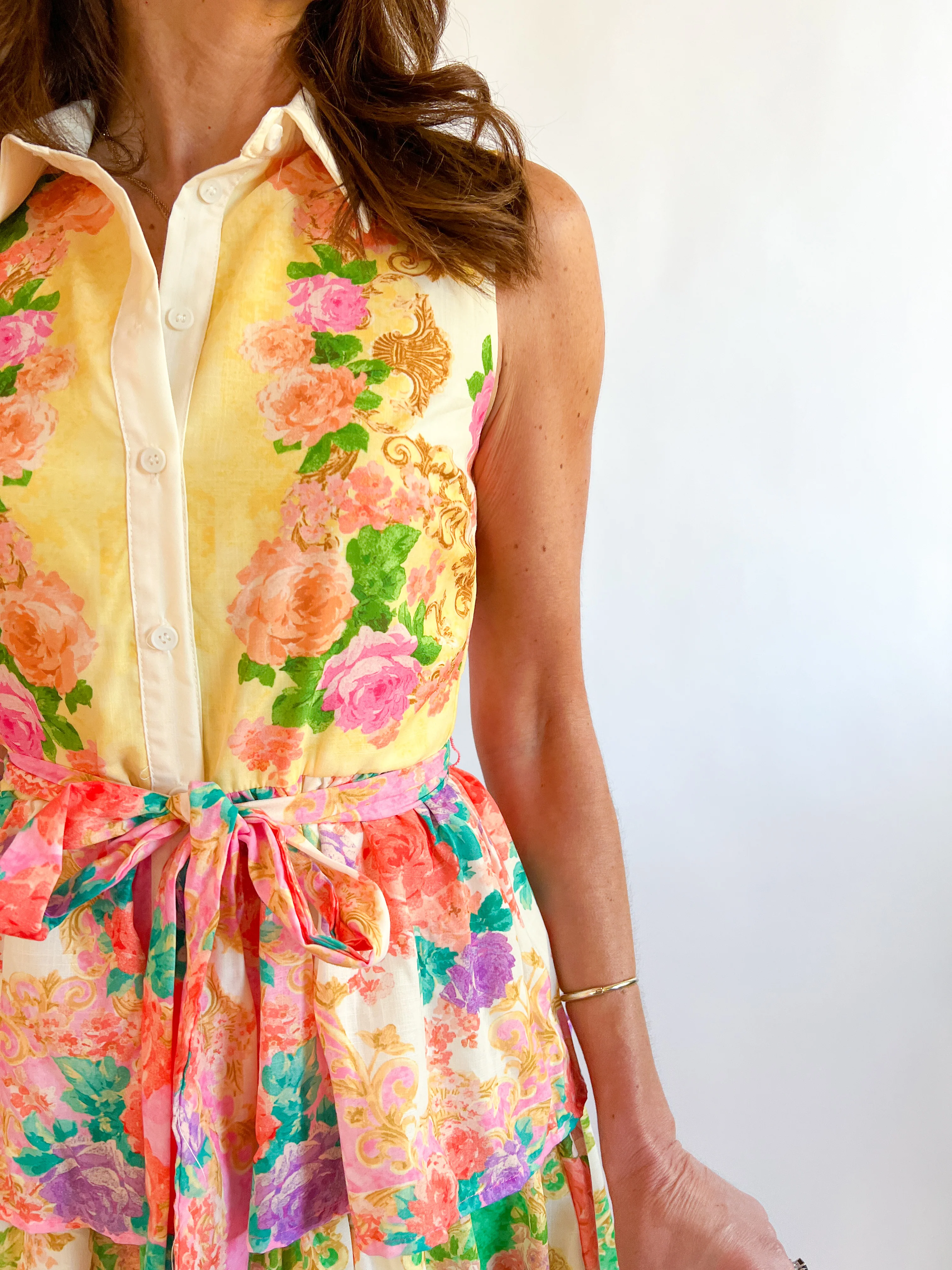 Abrielle Printed Midi Dress - Image 3