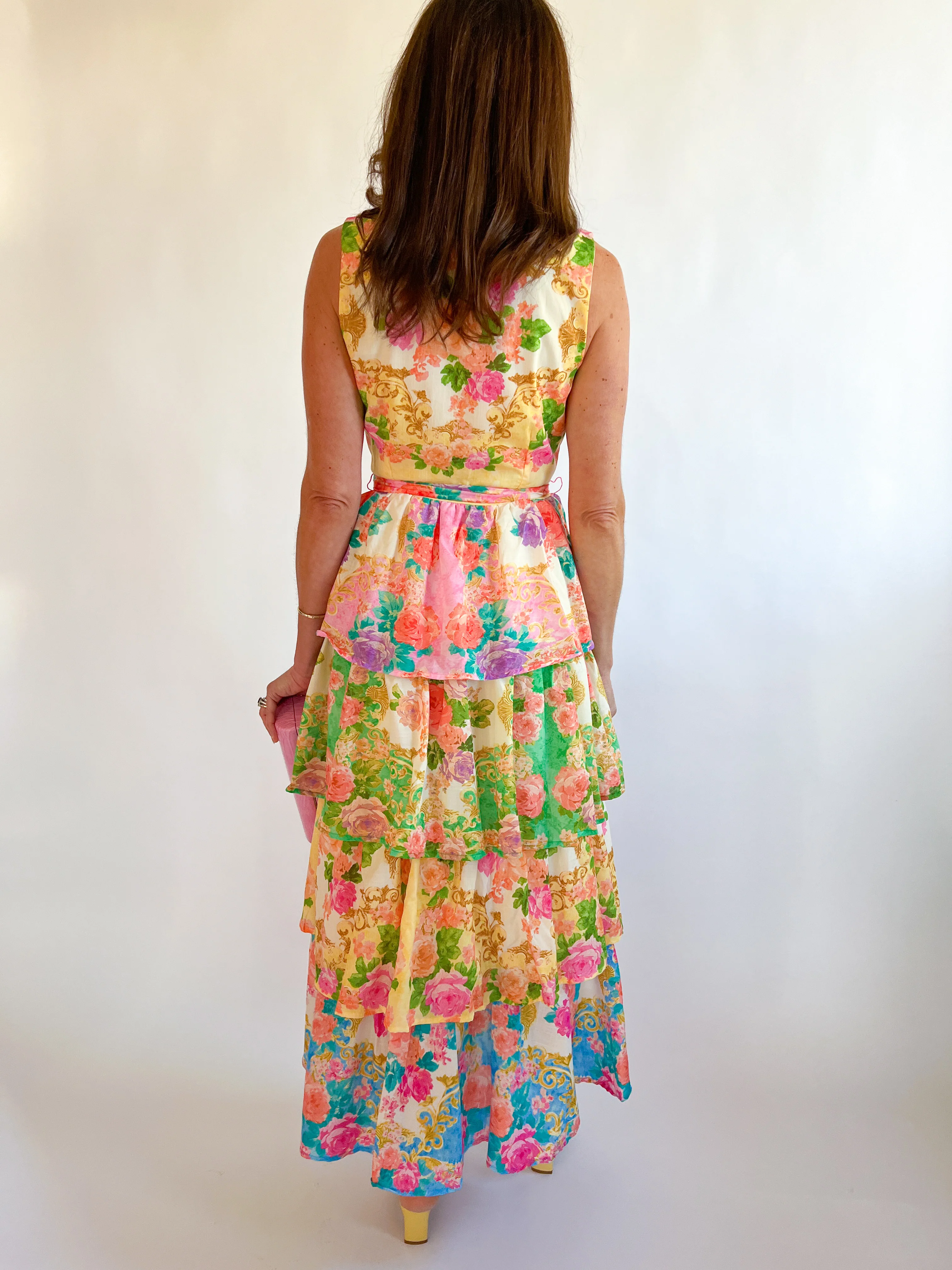 Abrielle Printed Midi Dress - Image 4