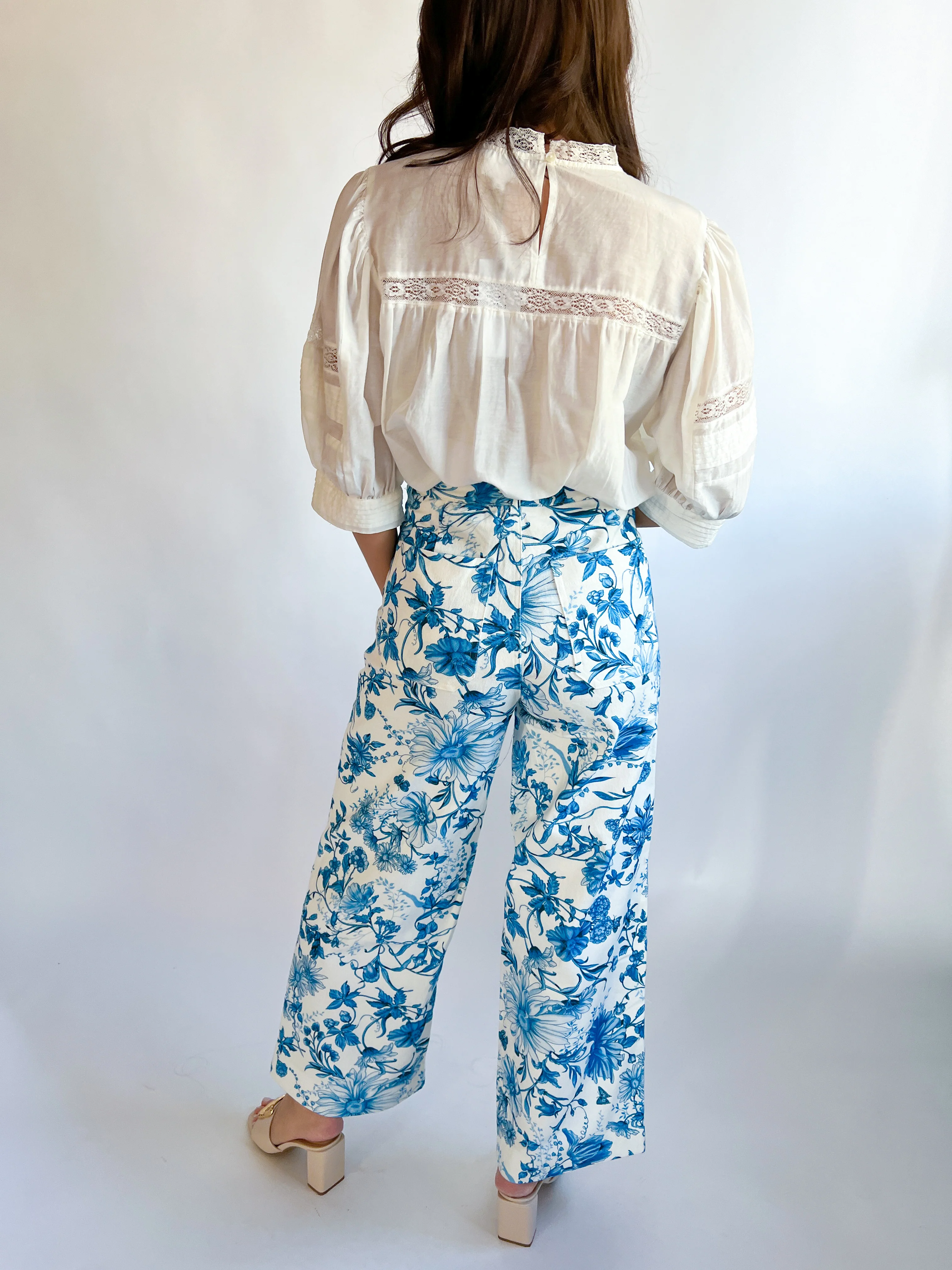 Adler Floral Print Wide Leg Pants - Image 3
