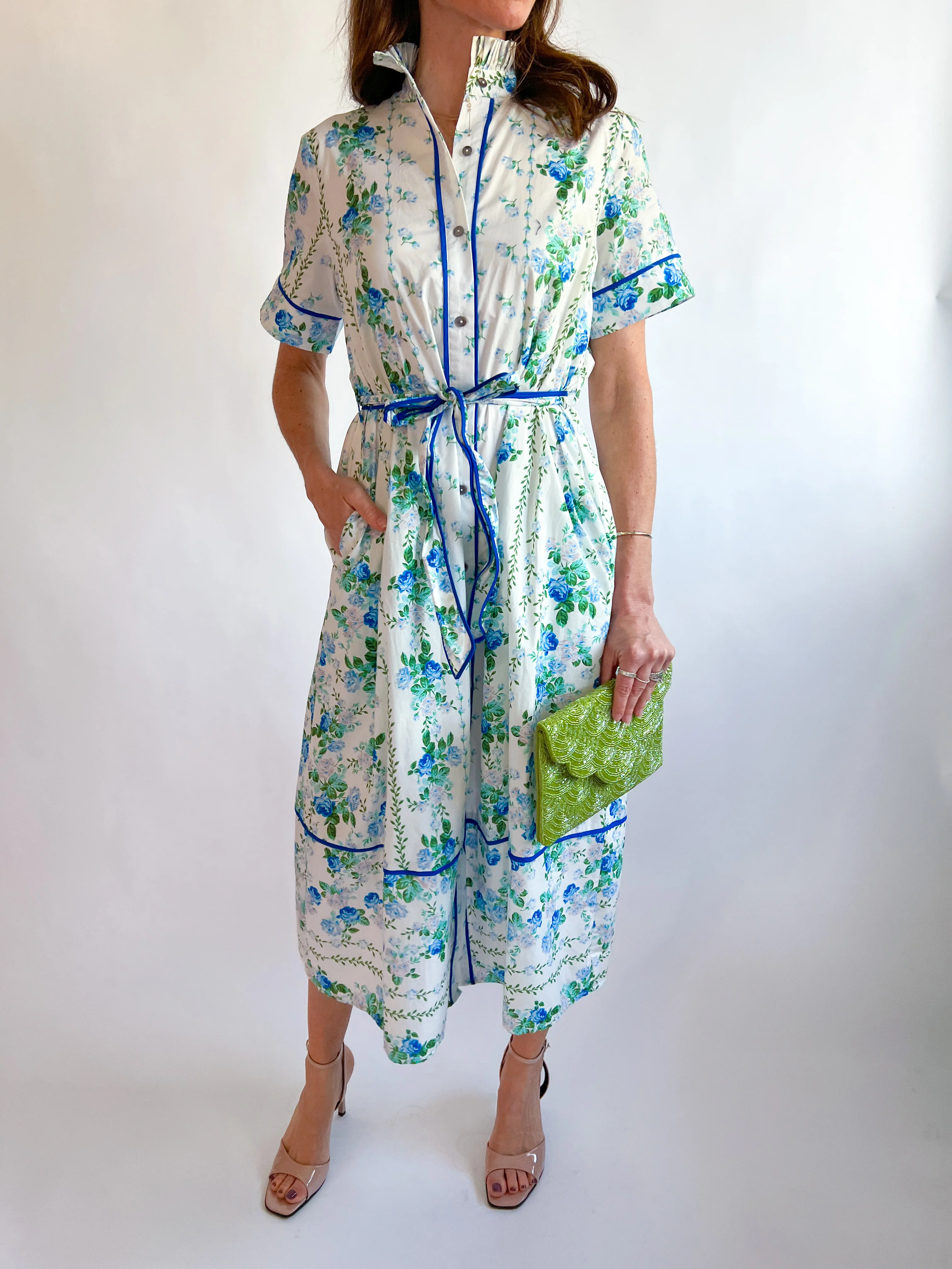 Addi Self Tie Maxi Dress
