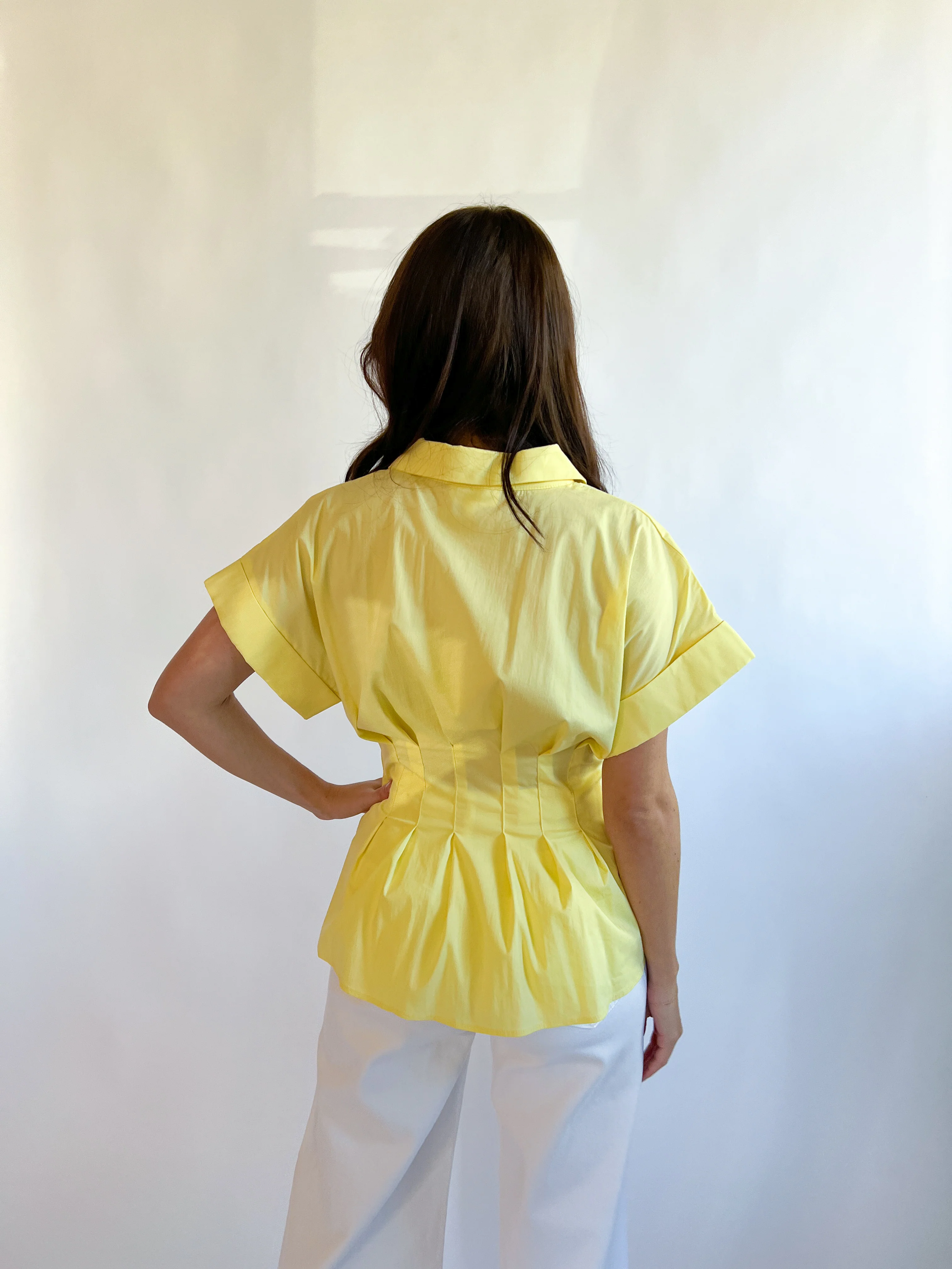 Peplum Short Sleeve Top - Image 3