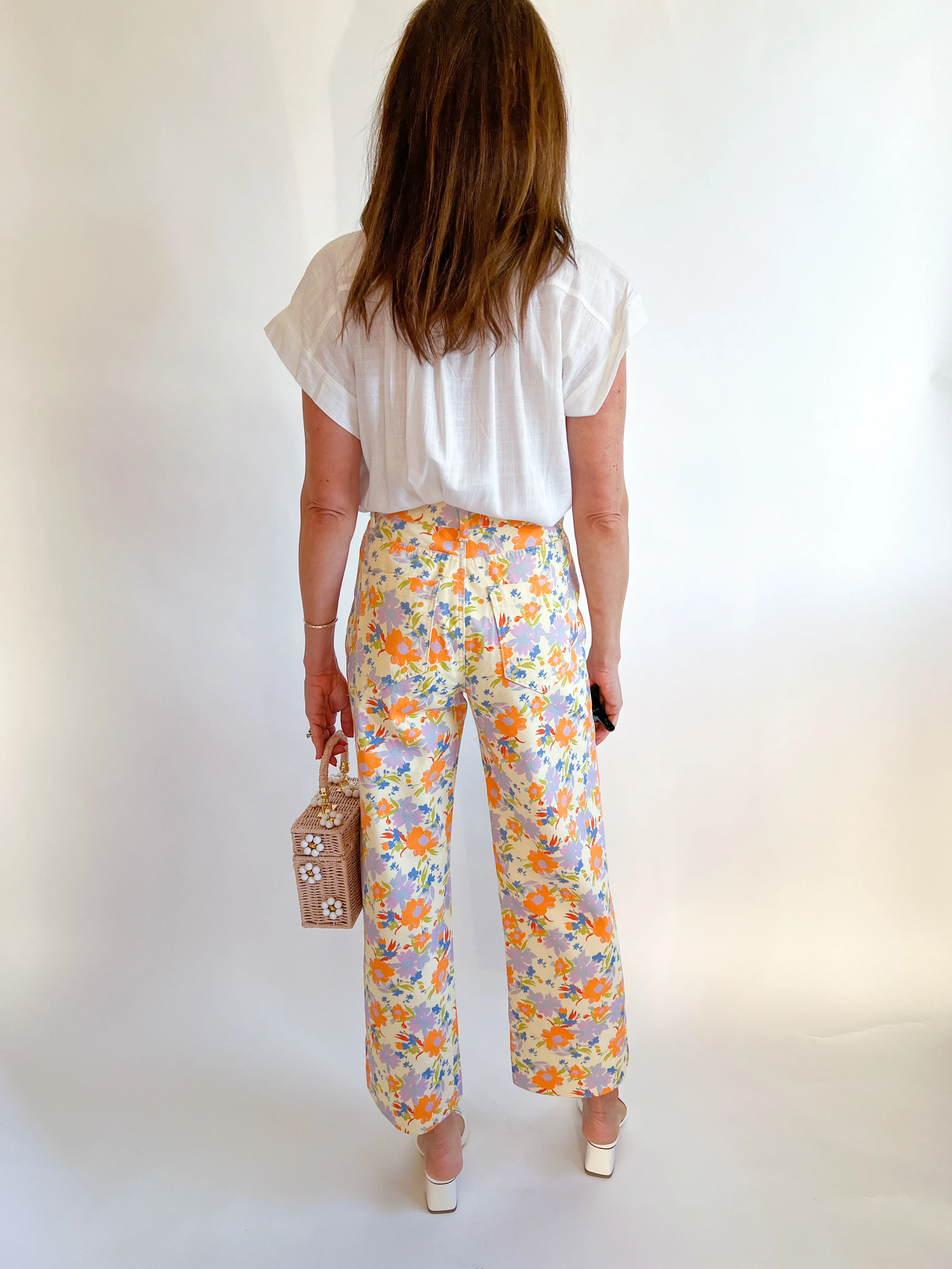 Multi Floral Straight Pant - Image 2