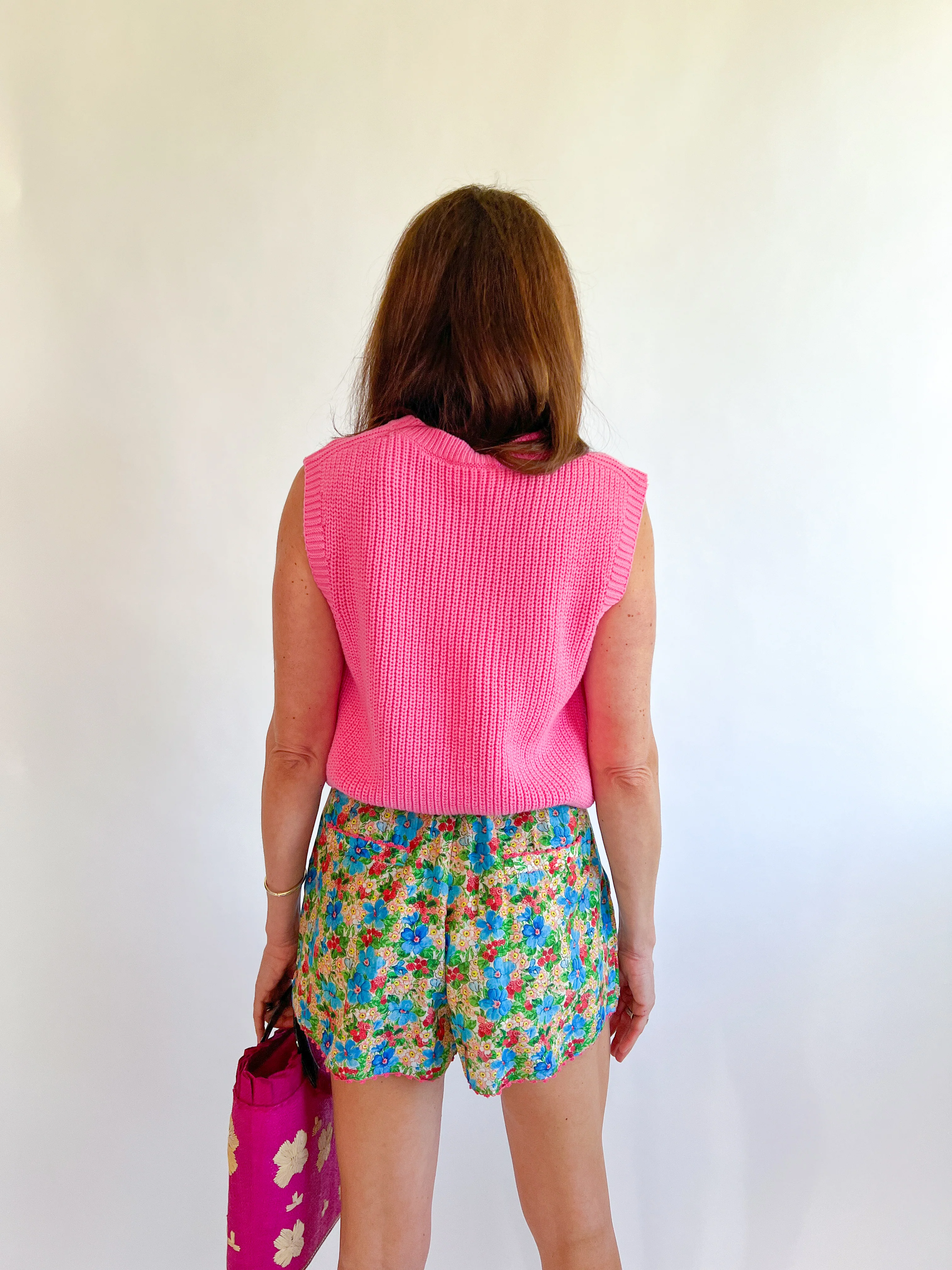 Solid Sleeveless Sweater Top - Image 6