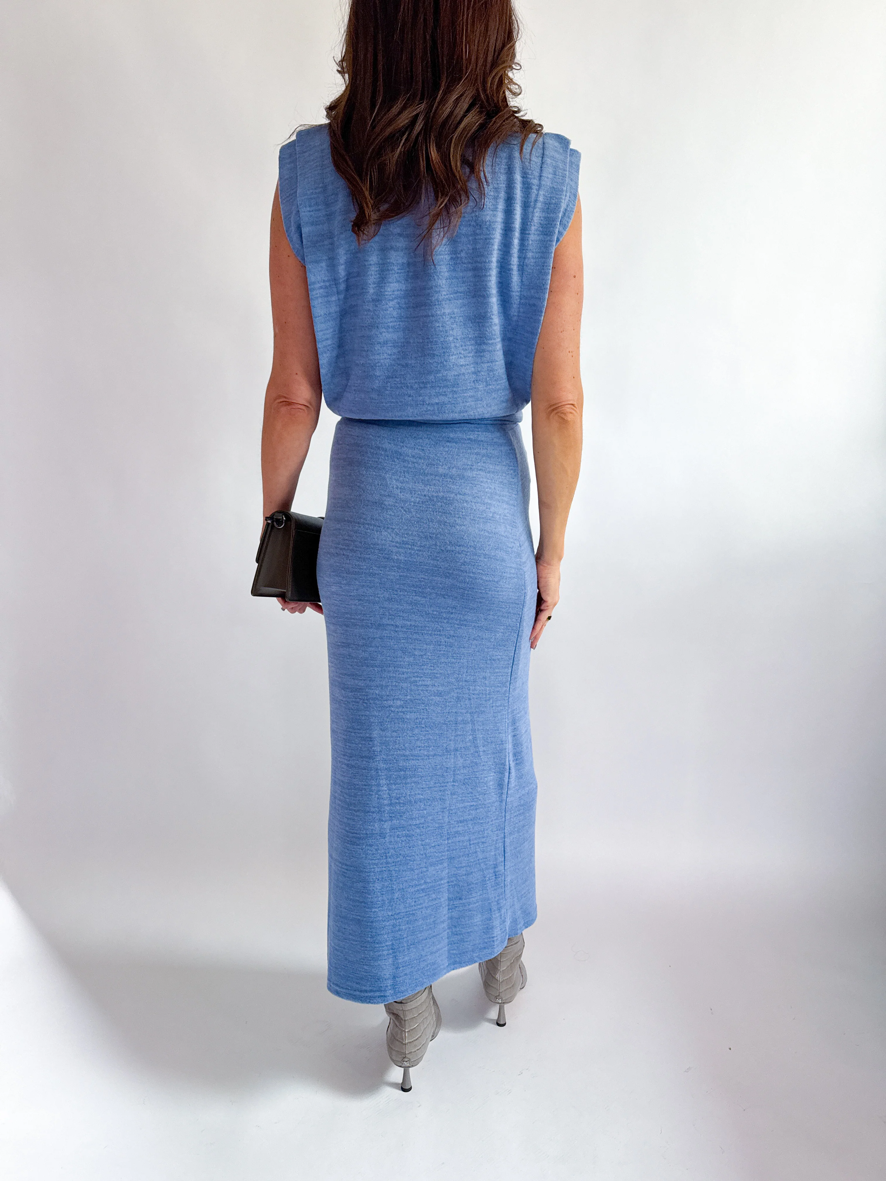 Peri Blue Heather Knit Set - Image 2