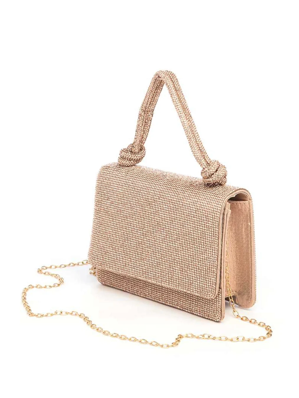 Gold Rhinestone Small Clutch - Image 3