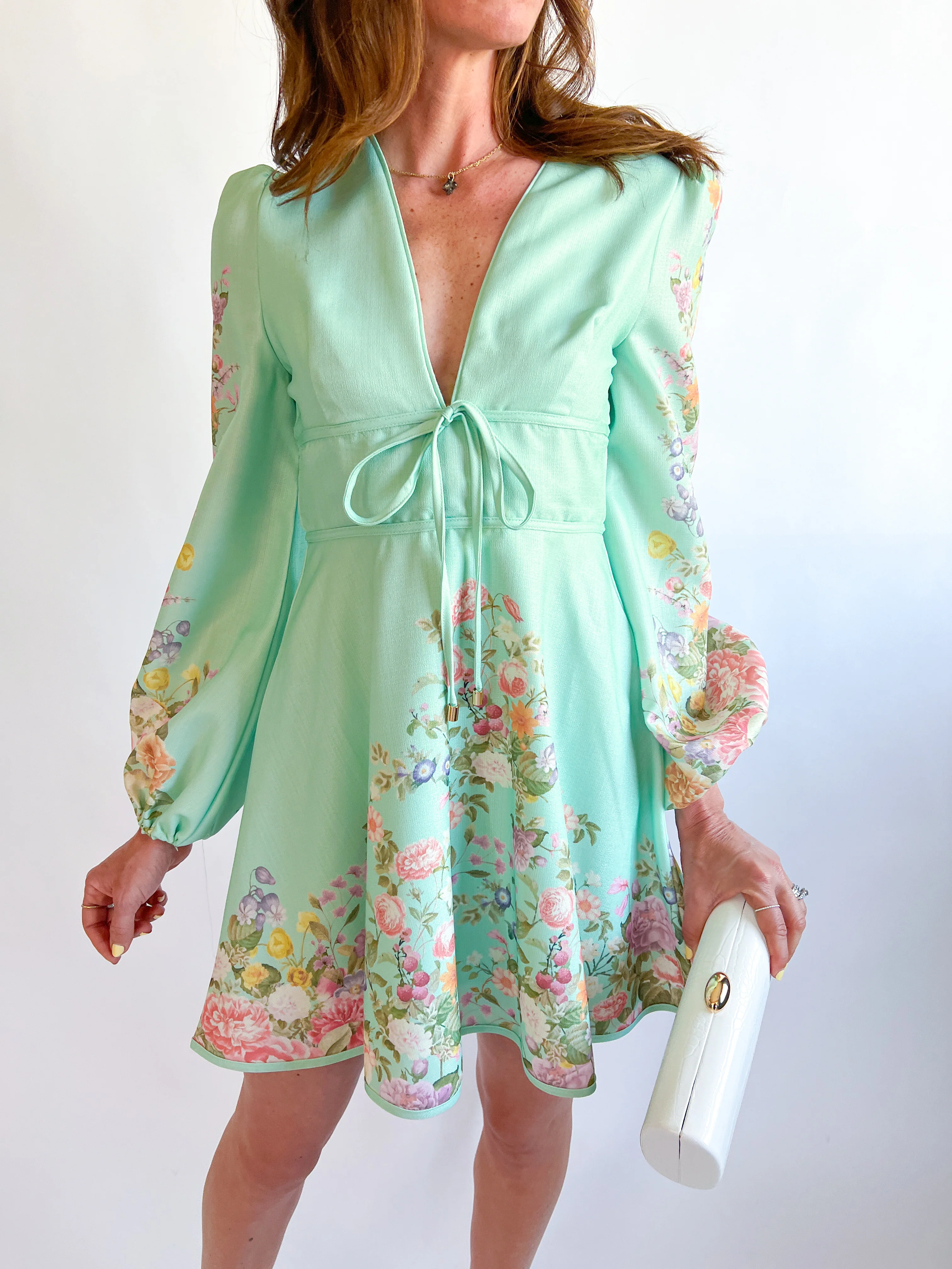 Floral A-Line Mini Dress