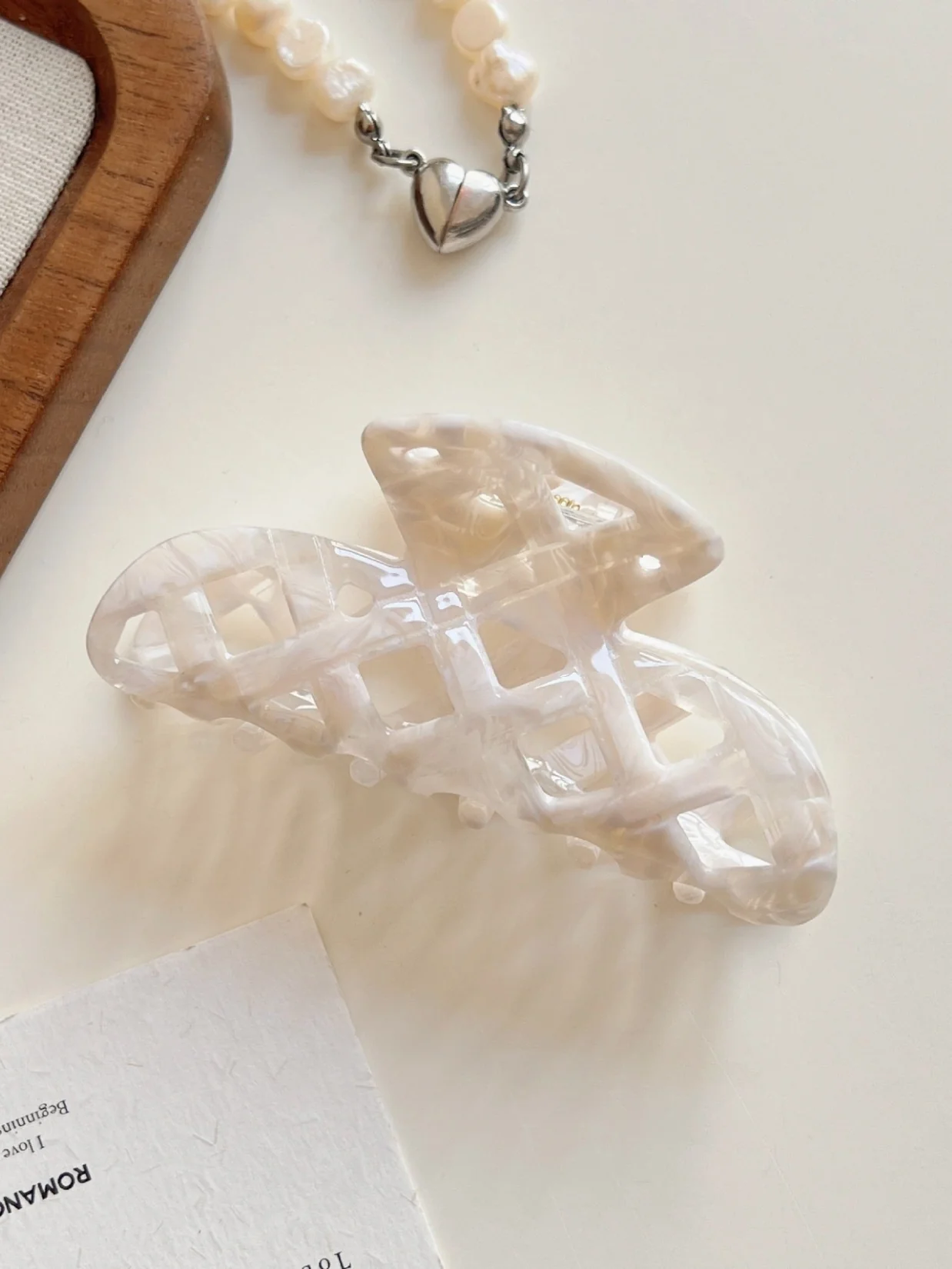 Lattice Acrylic Hair Claw
