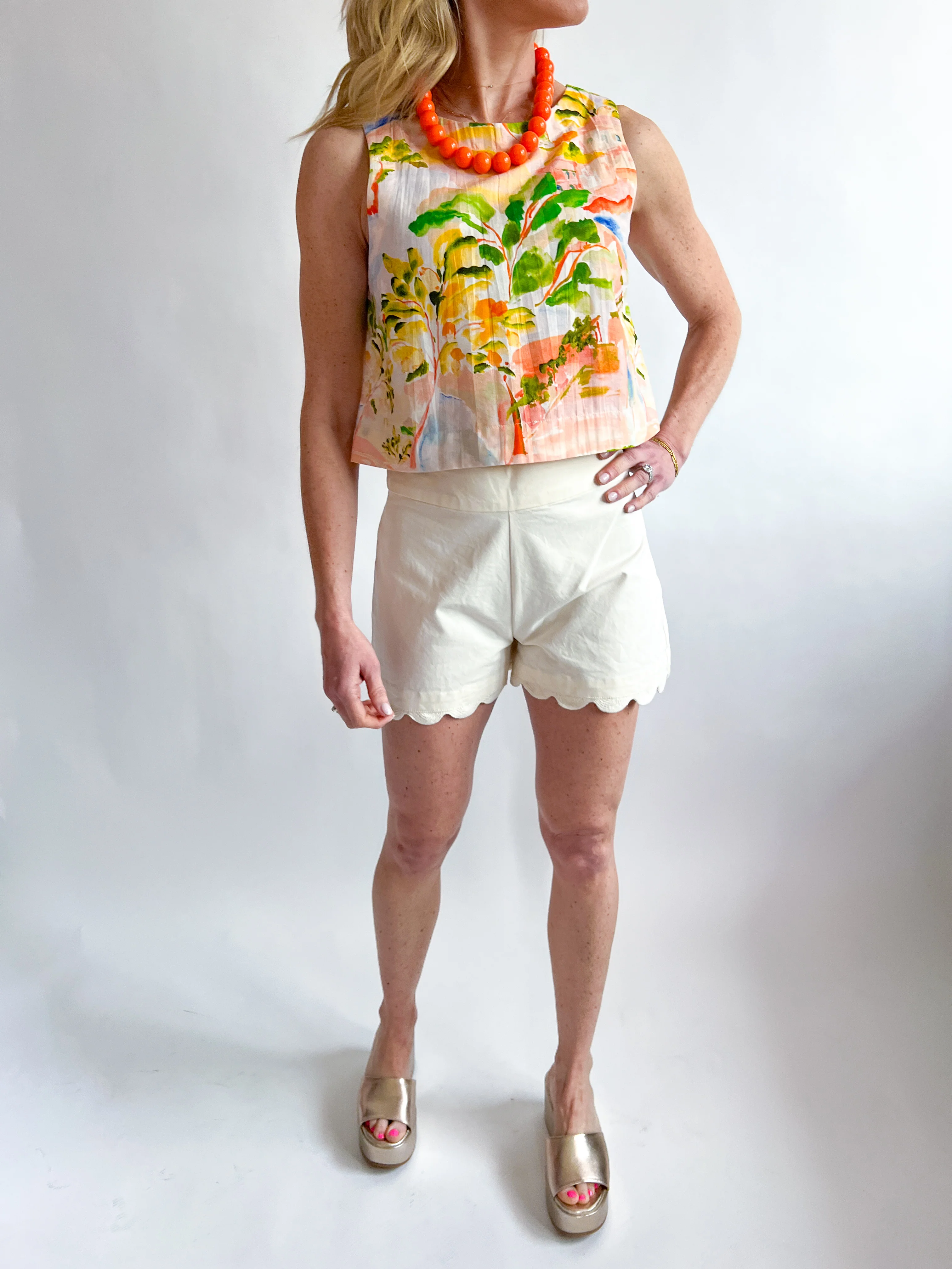 Solid Ivory Jojo Shorts - Image 3