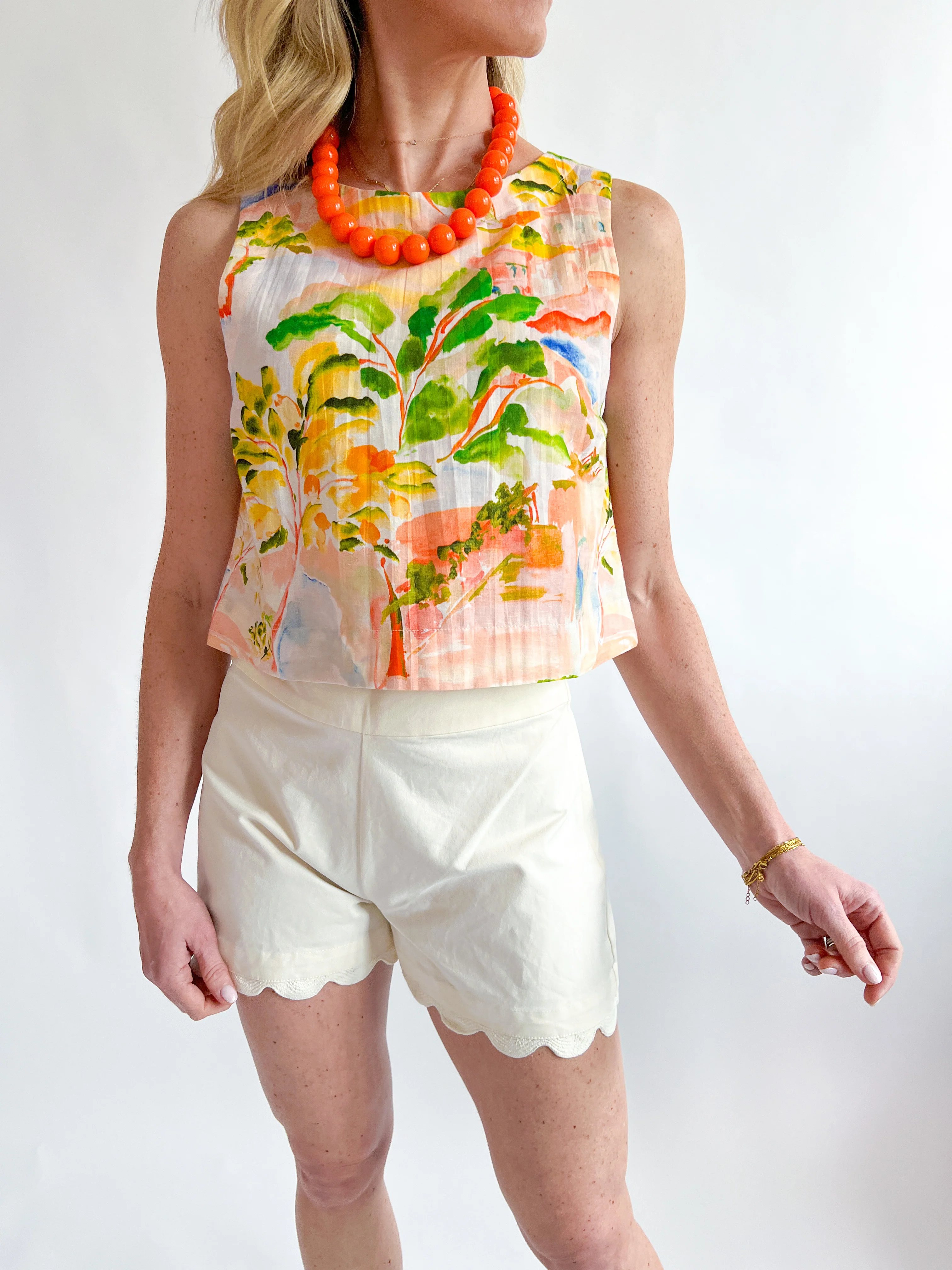 Solid Ivory Jojo Shorts - Image 4